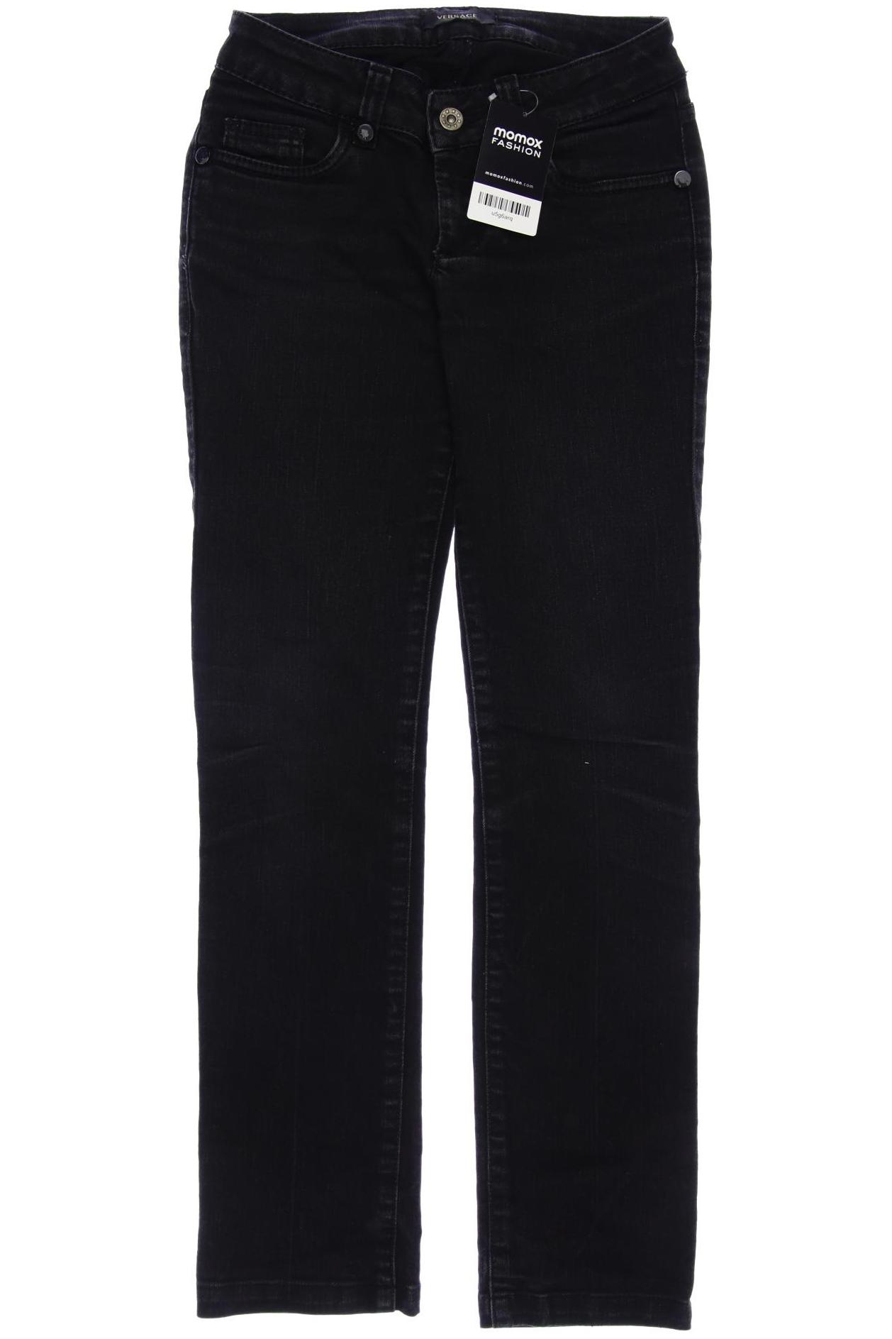 

Versace Damen Jeans, schwarz, Gr. 25