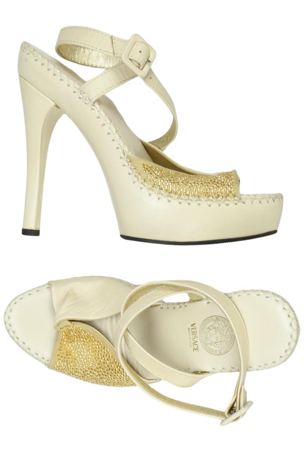 

Versace Damen Sandale, cremeweiß, Gr. 36