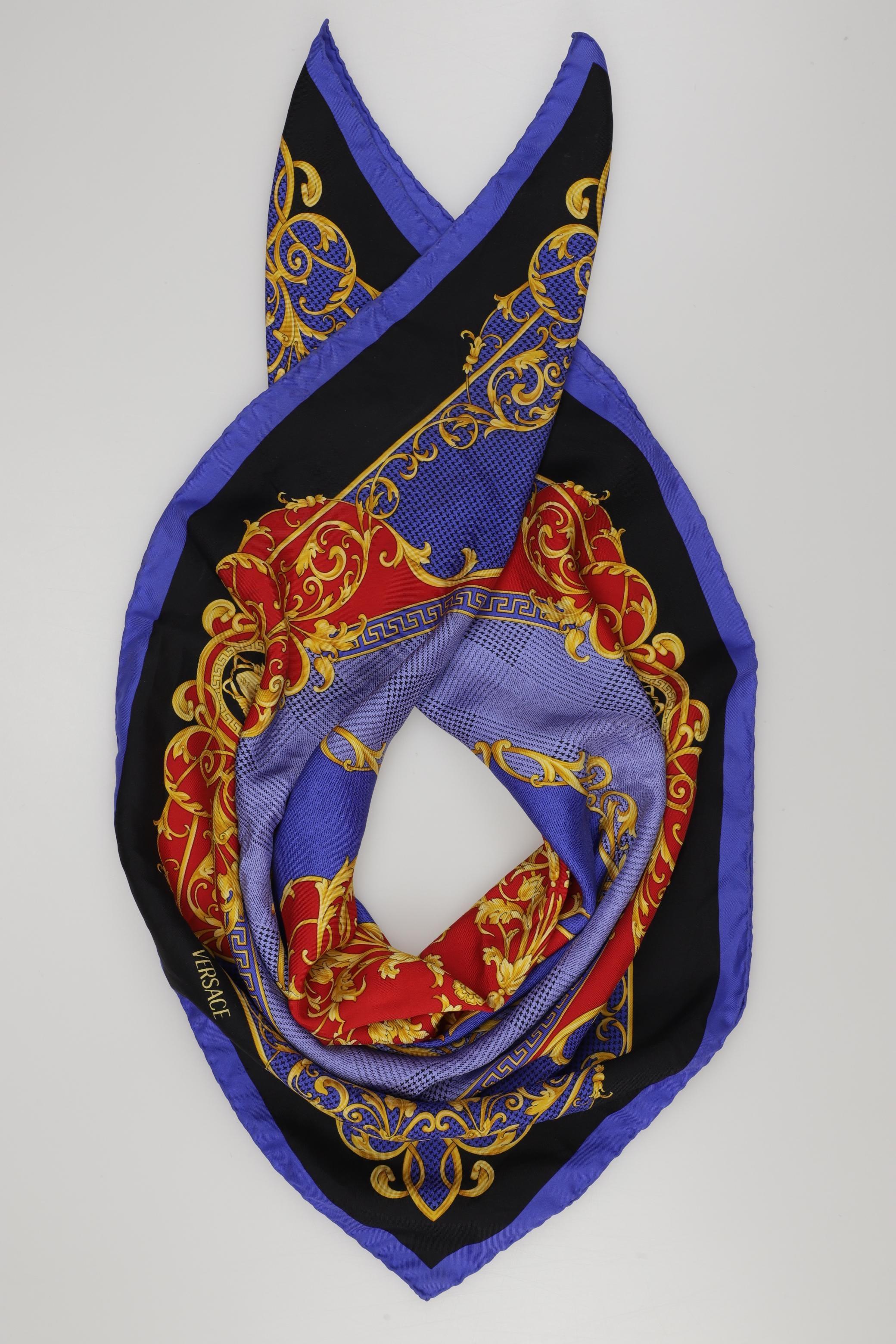 

Versace Damen Schal, blau, Gr.