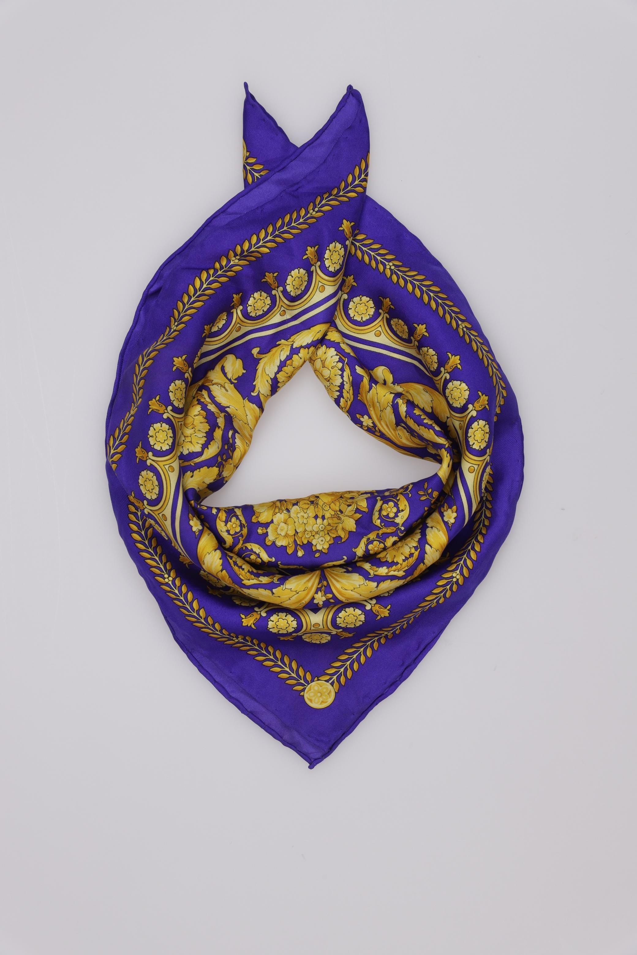 

Versace Damen Schal, blau, Gr.