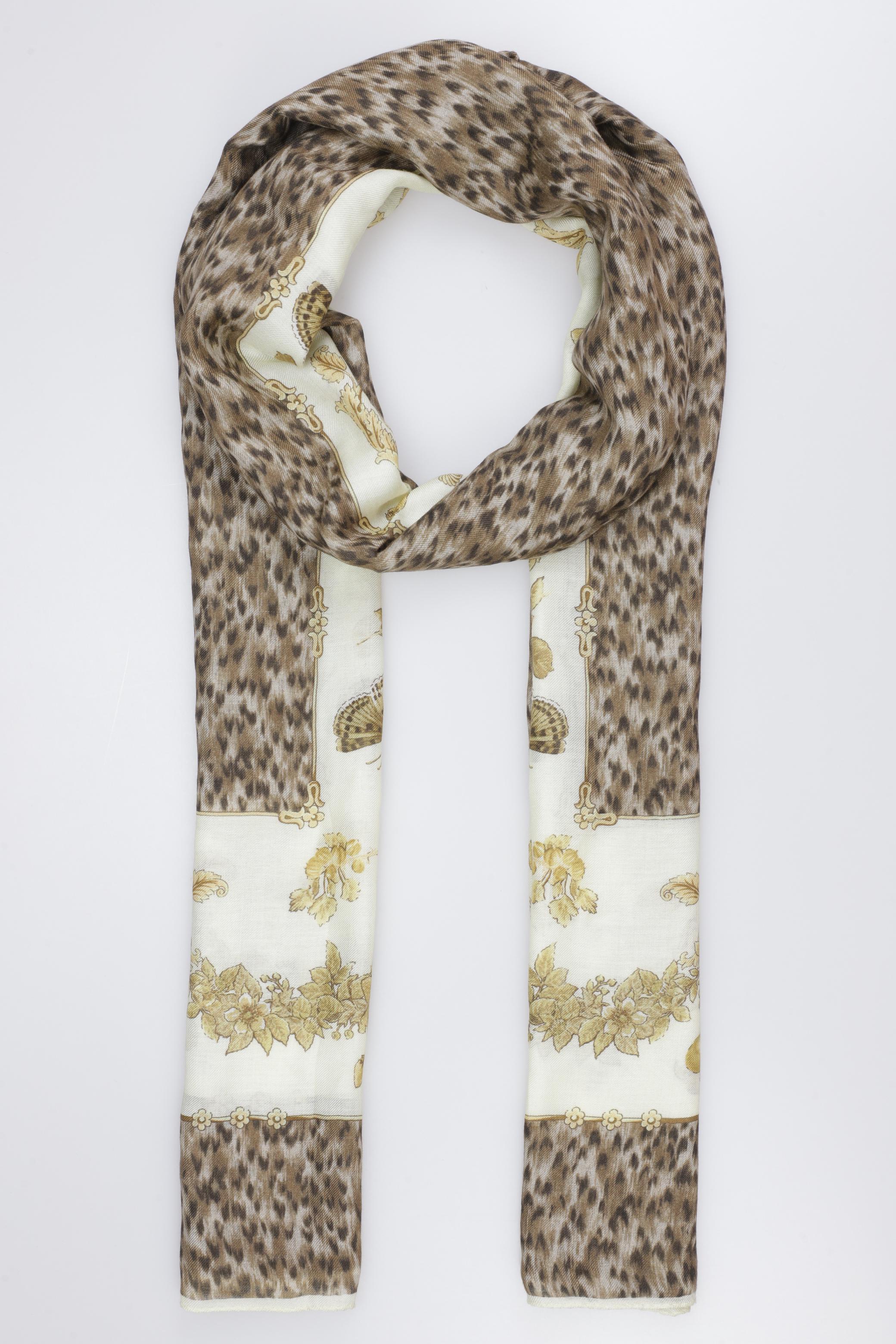 

Versace Damen Schal, cremeweiß, Gr.