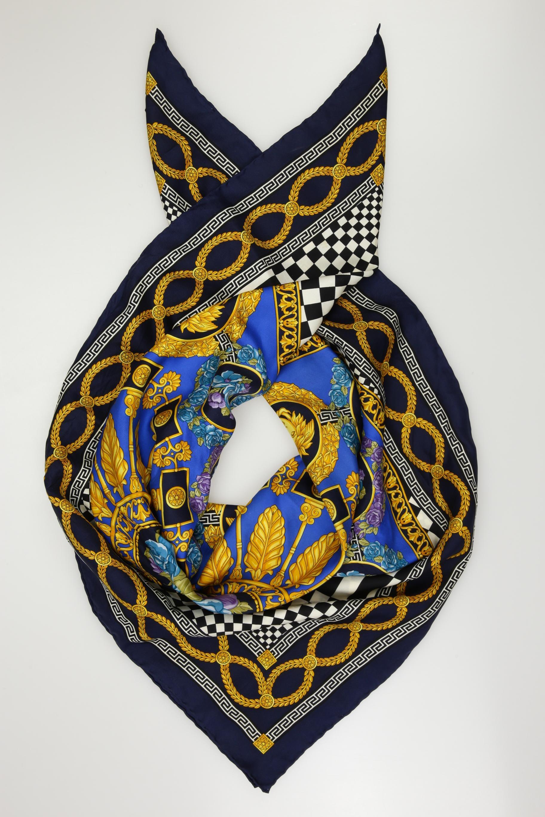

Versace Damen Schal, blau, Gr.