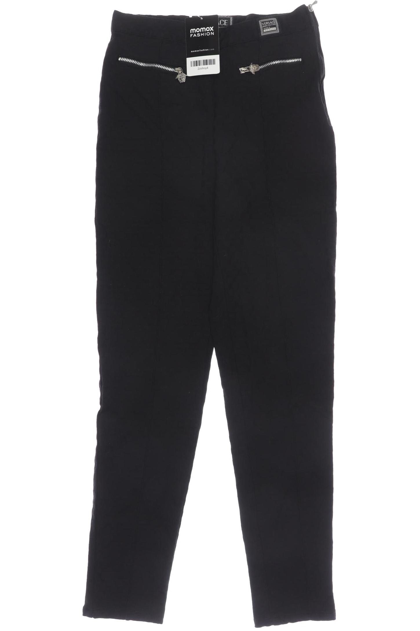 

Versace Jeans Couture Damen Stoffhose, schwarz, Gr. 28