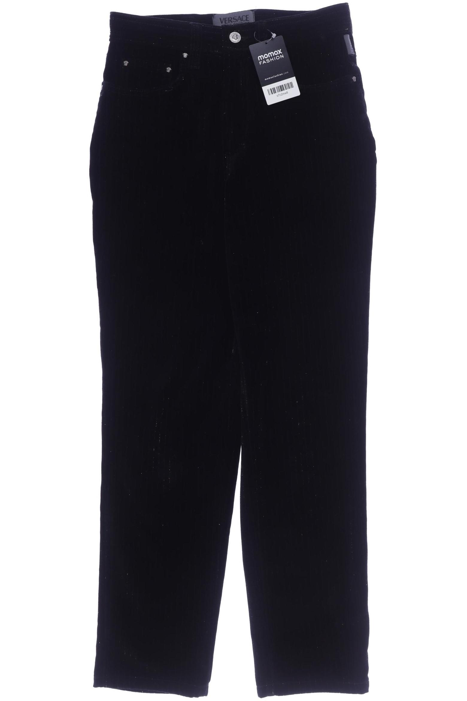 

Versace Jeans Couture Damen Stoffhose, schwarz, Gr. 26