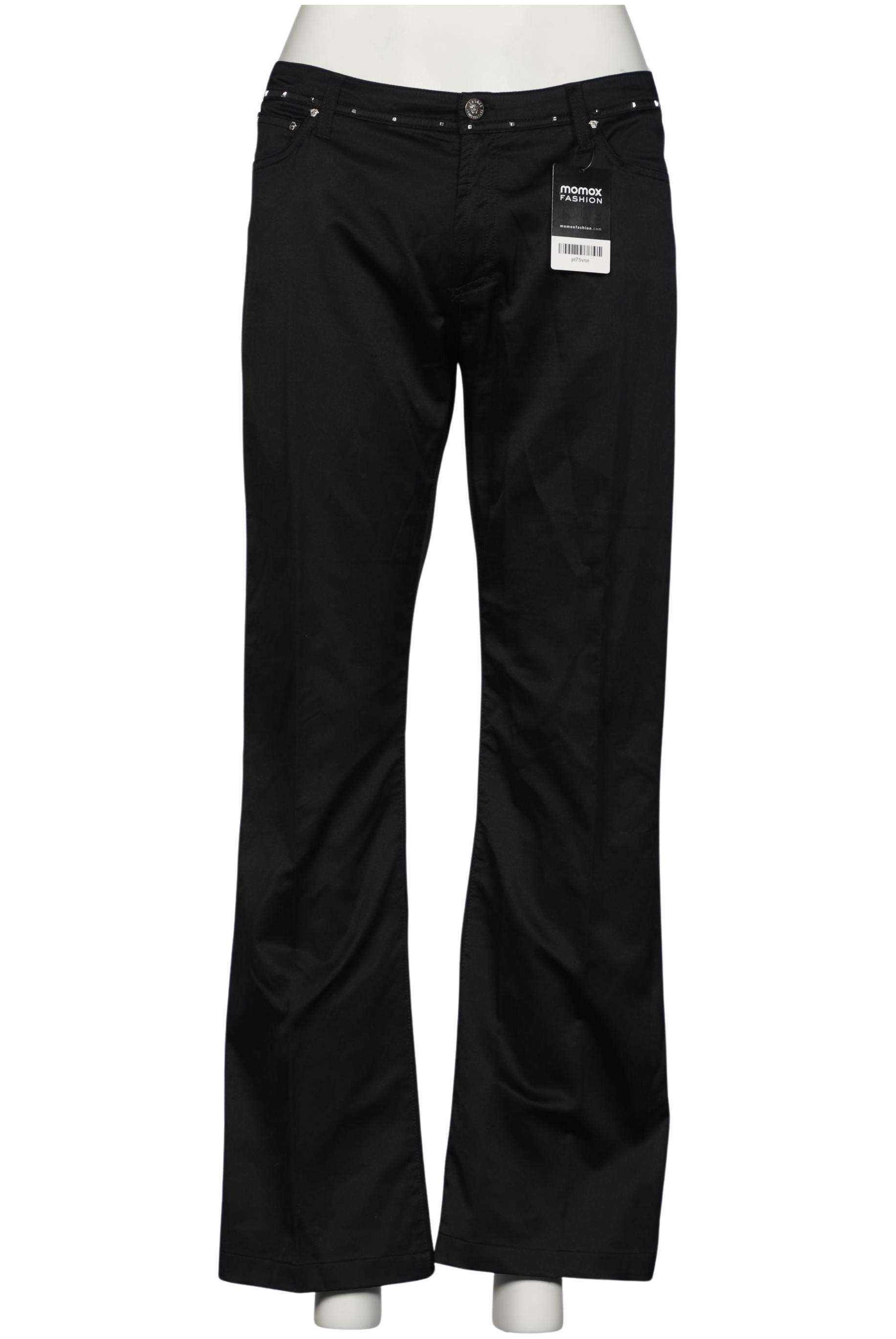 

Versace Jeans Couture Damen Stoffhose, schwarz, Gr. 48