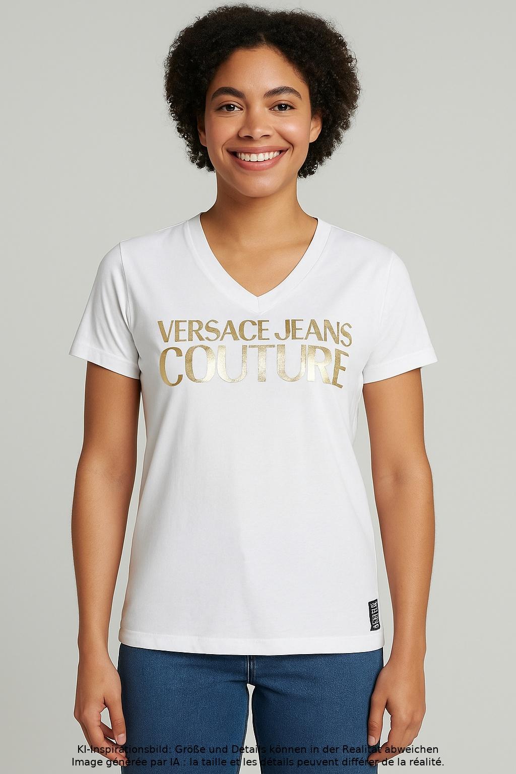 

Versace Jeans Couture Damen T-Shirt, weiß, Gr. 36
