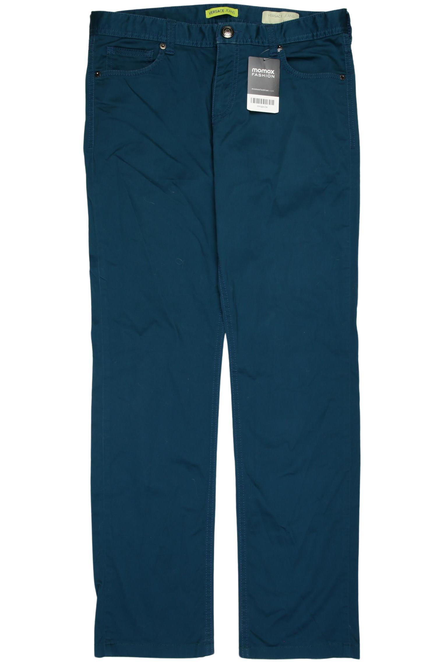 

Versace Jeans Damen Stoffhose, türkis, Gr. 33