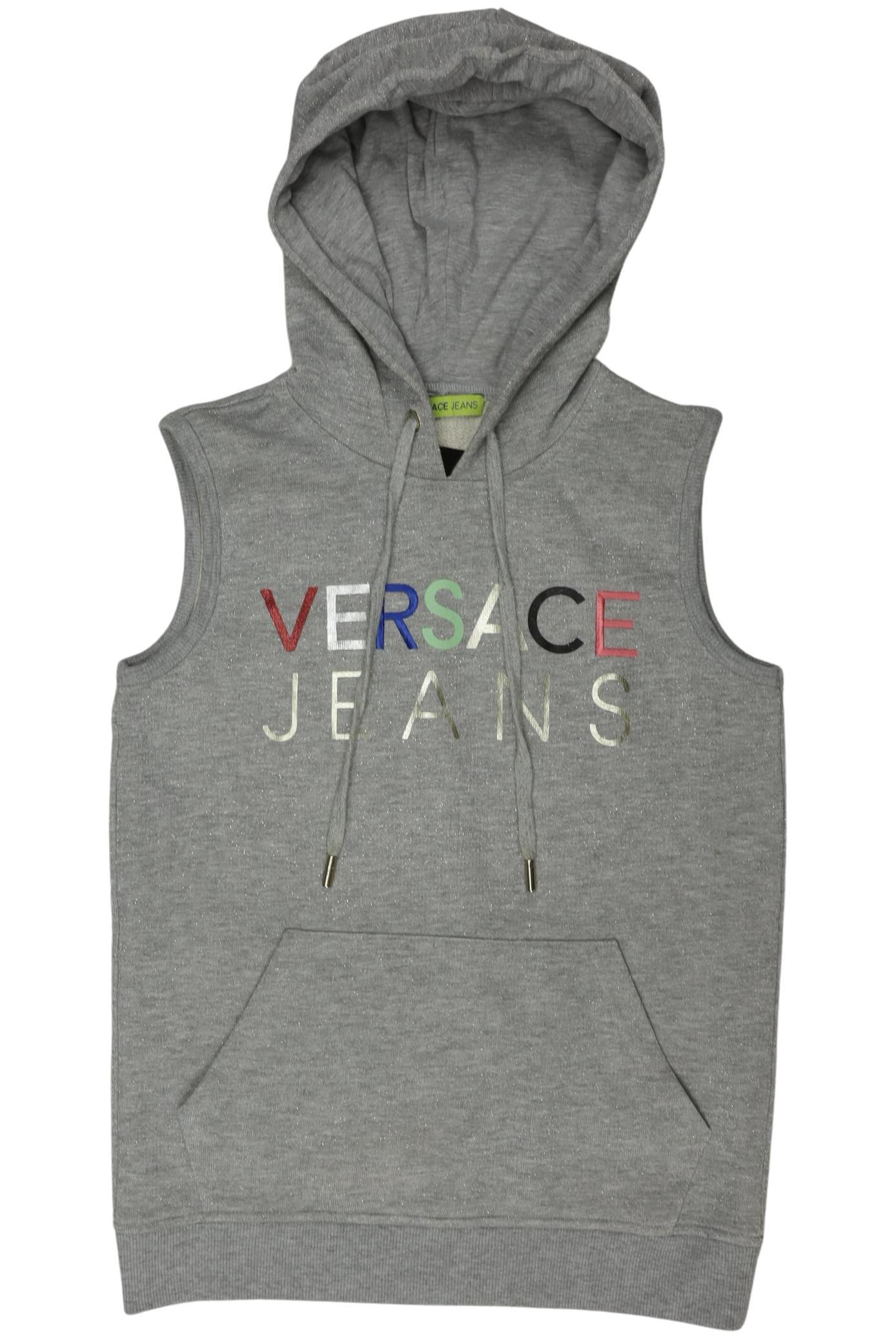 

Versace Jeans Damen Kapuzenpullover, grau, Gr. 34
