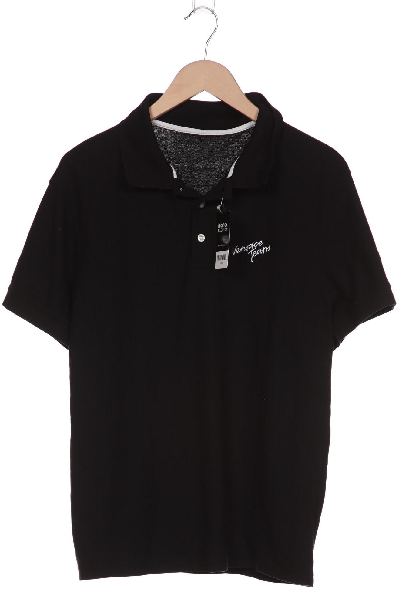 

VERSACE JEANS Herren Poloshirt, schwarz