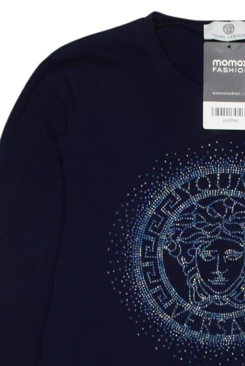 Thumbnail - Versace Mädchen Langarmshirt, marineblau, Gr. 158