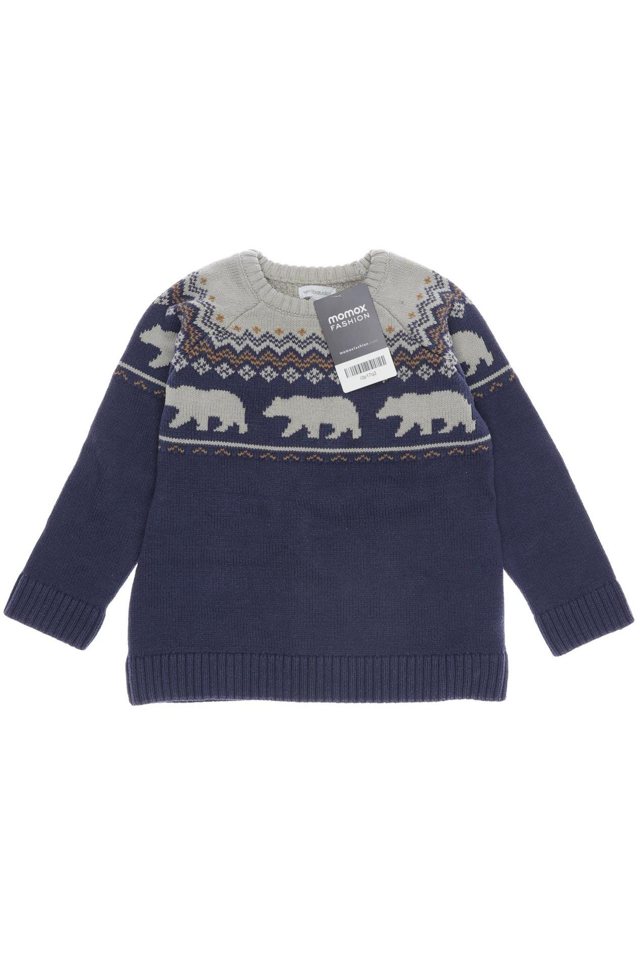 

vertbaudet Herren Pullover, marineblau, Gr. 104