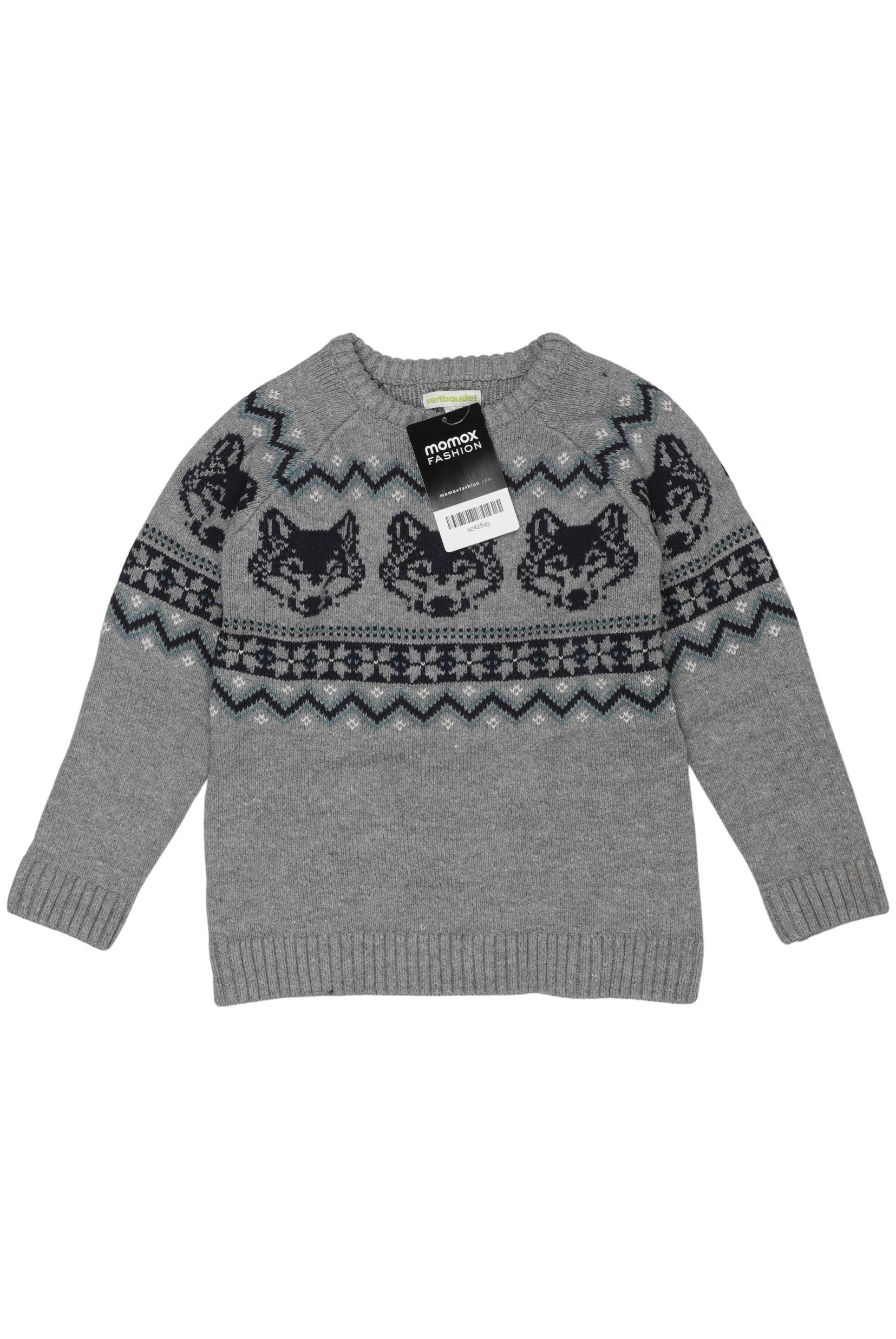 

vertbaudet Herren Pullover, grau, Gr. 110