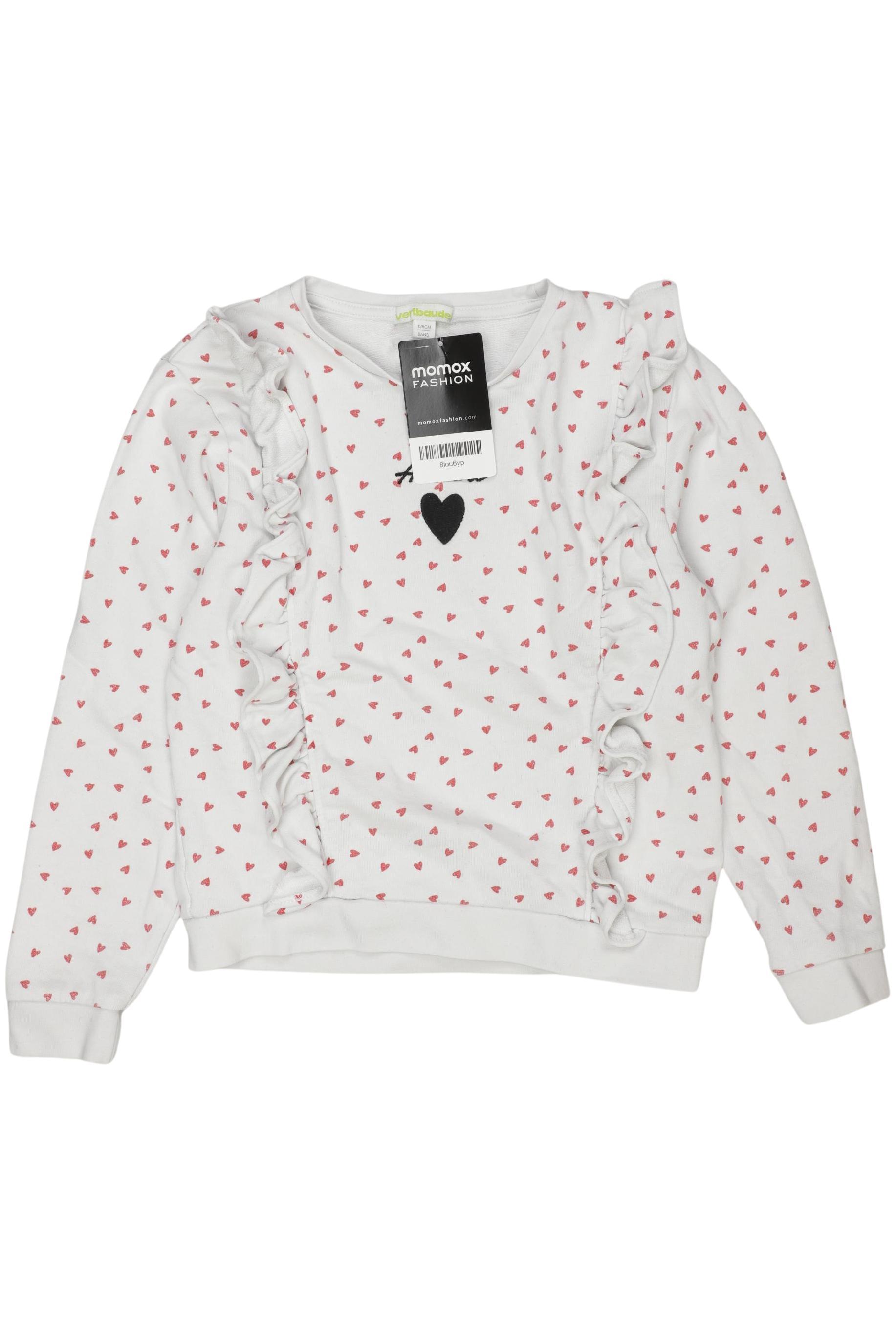 

vertbaudet Mädchen Hoodies & Sweater, weiß, Gr. 128