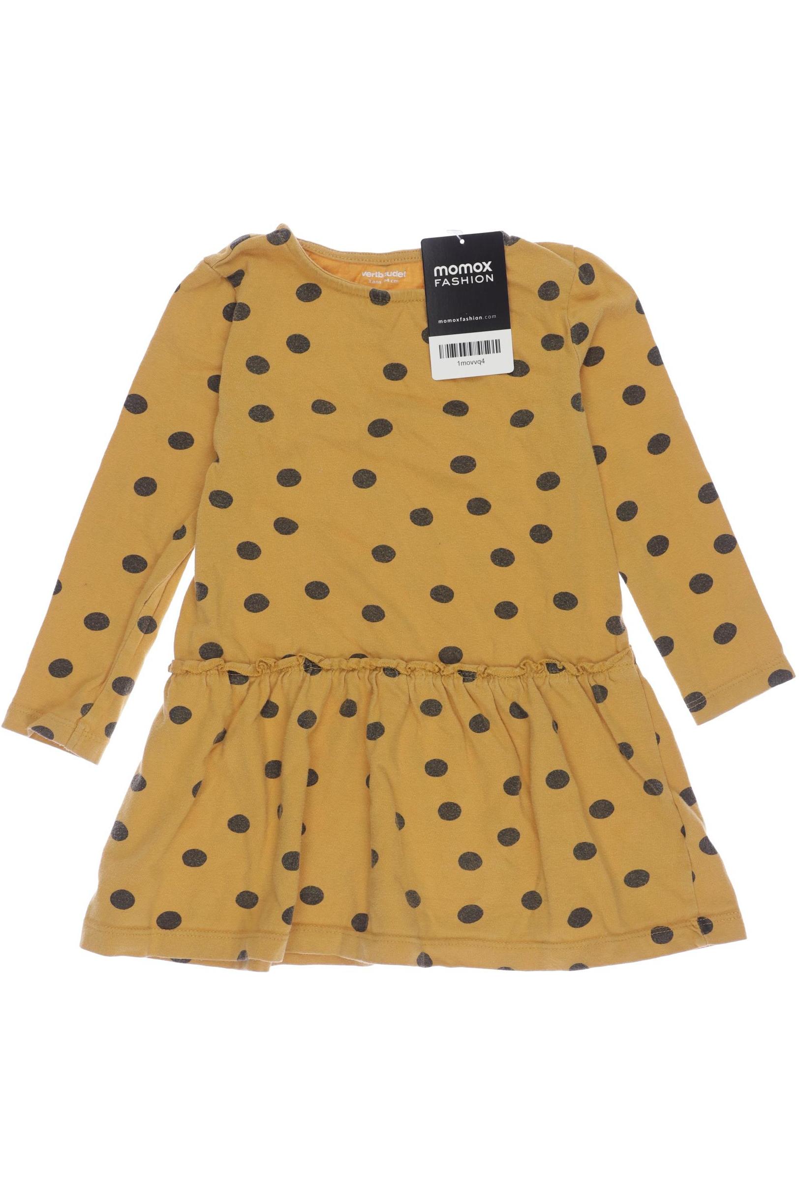 

vertbaudet Damen Kleid, gelb, Gr. 92