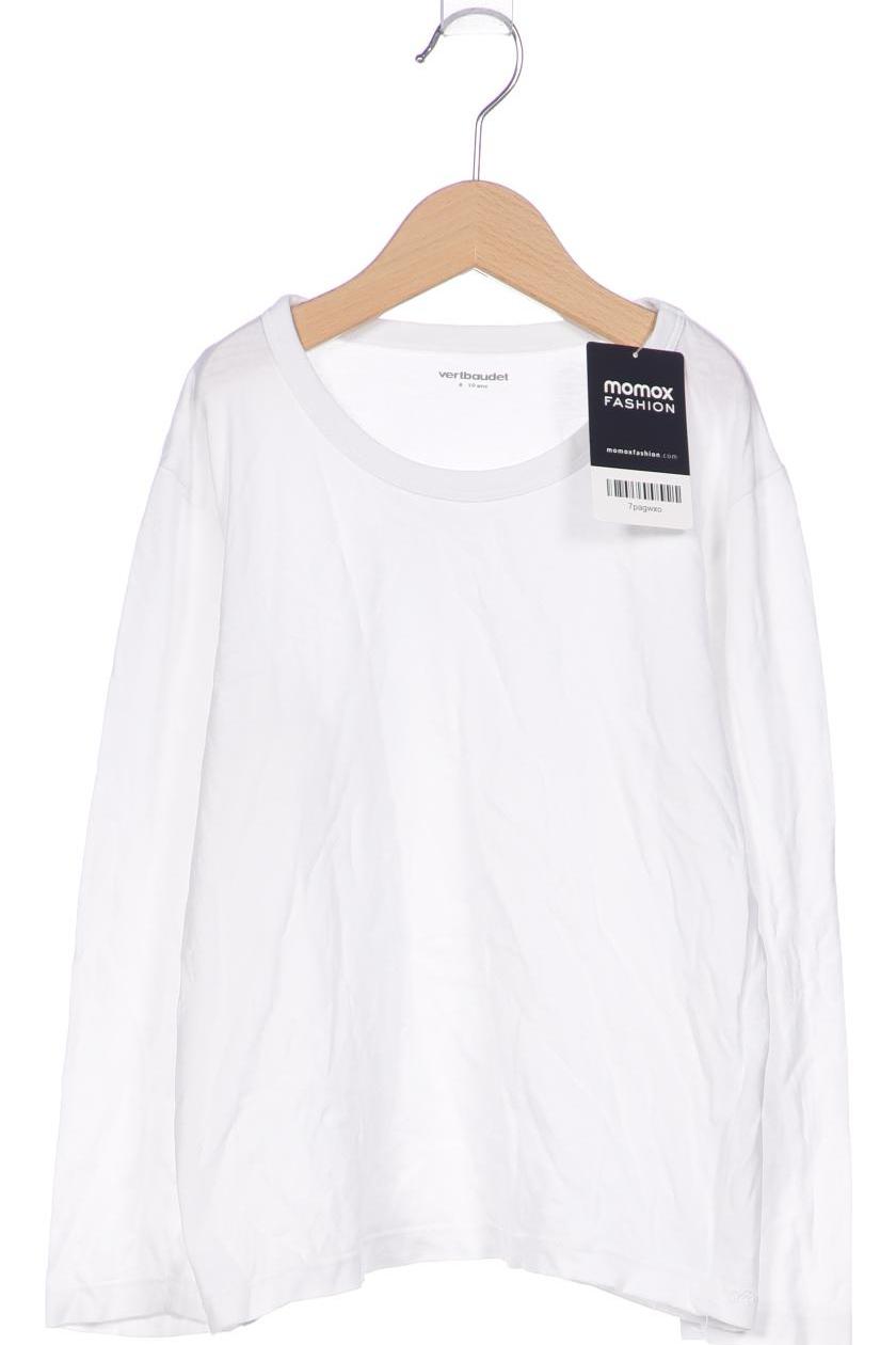 

vertbaudet Damen Langarmshirt, weiß, Gr. 128