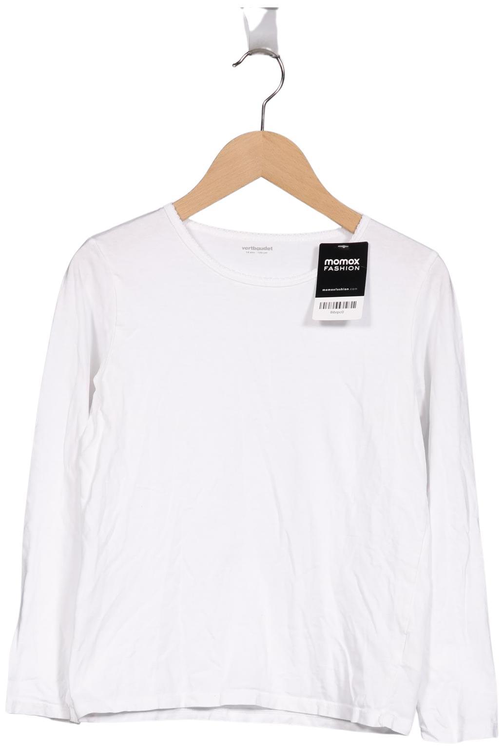 

vertbaudet Damen Langarmshirt, weiß, Gr. 152