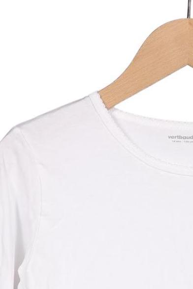 Thumbnail - vertbaudet Mädchen Langarmshirt, weiß, Gr. 152