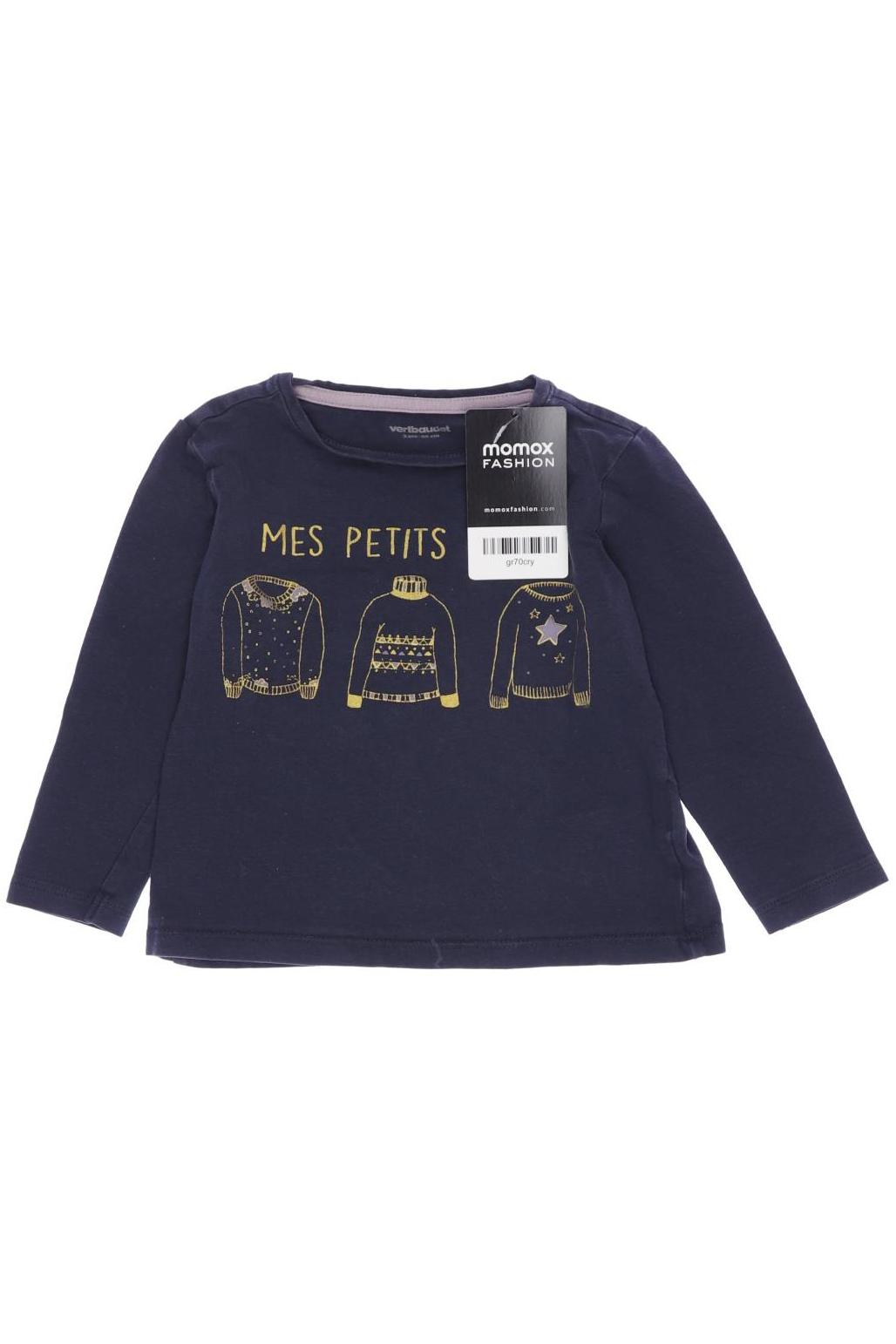 

vertbaudet Damen Langarmshirt, marineblau, Gr. 86