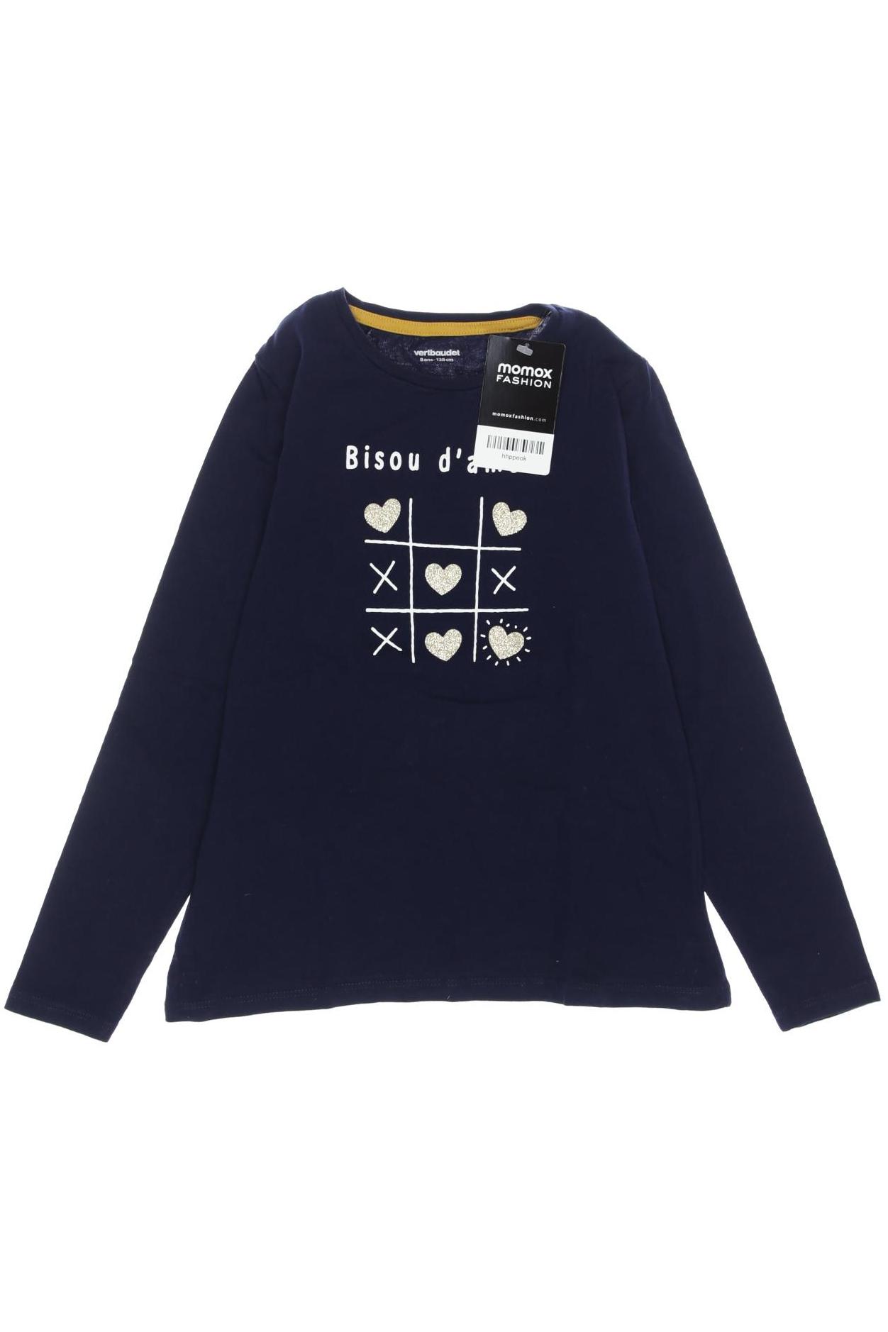 

vertbaudet Damen Langarmshirt, marineblau, Gr. 128