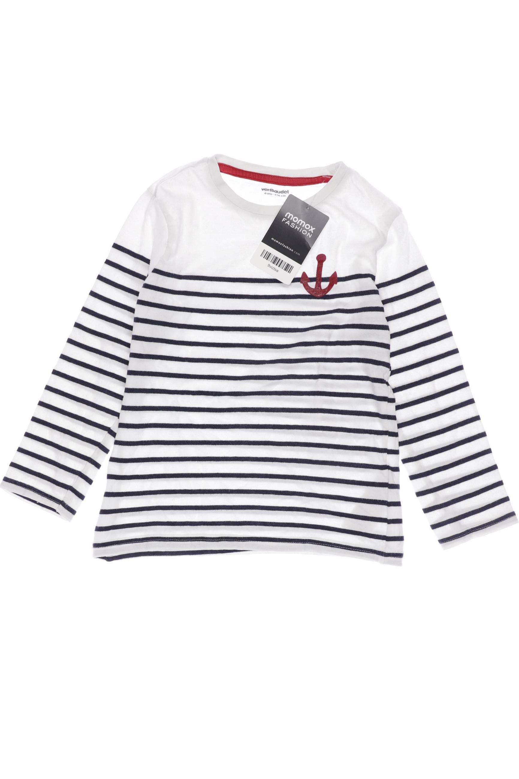 

vertbaudet Damen Langarmshirt, weiß, Gr. 116