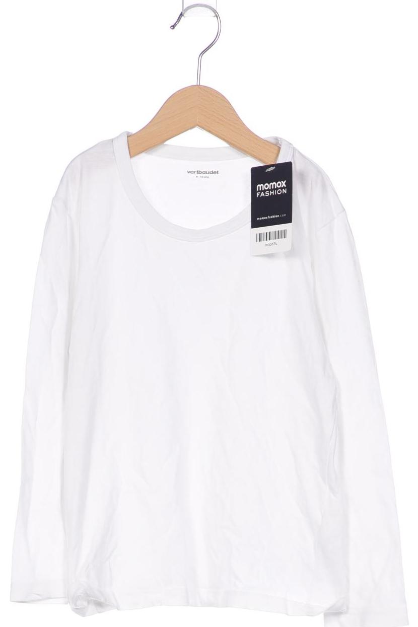 

vertbaudet Damen Langarmshirt, weiß, Gr. 128