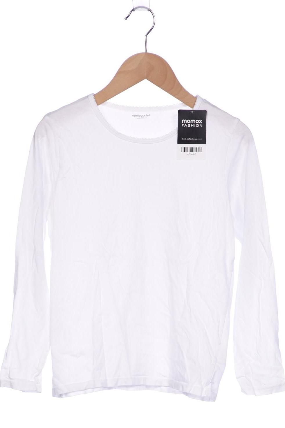 

vertbaudet Damen Langarmshirt, weiß, Gr. 152