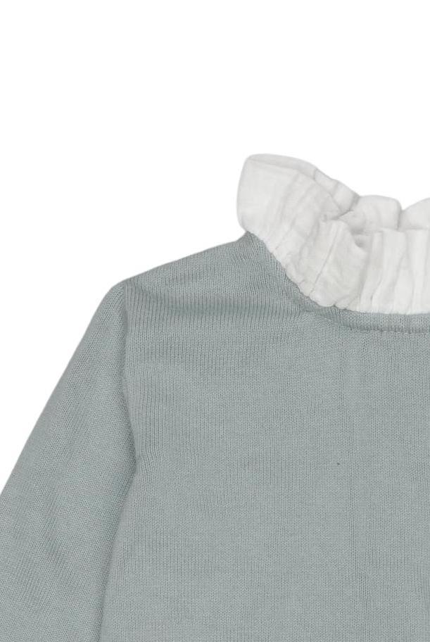 Thumbnail - vertbaudet Mädchen Pullover, hellblau, Gr. 74