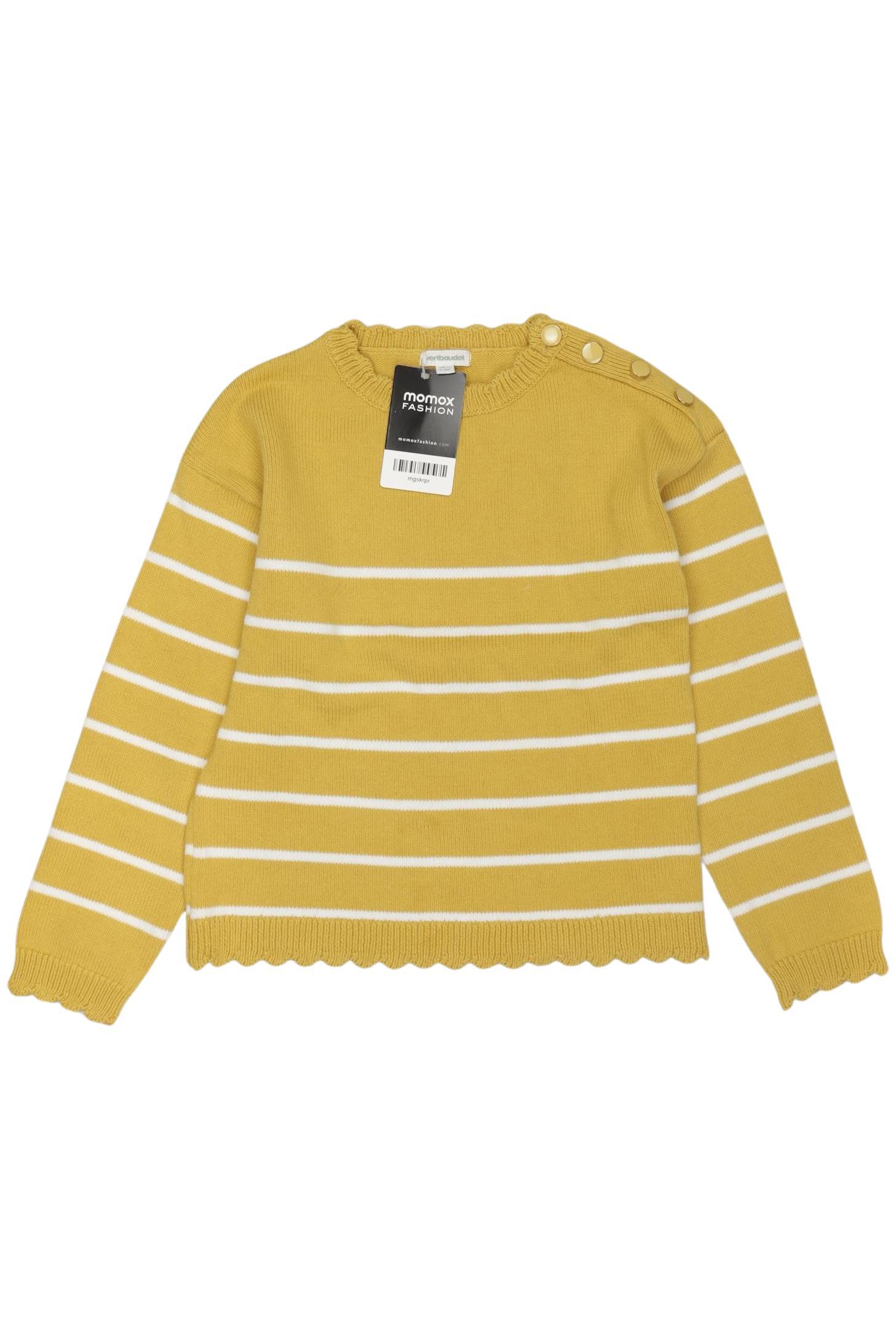 

vertbaudet Mädchen Pullover, gelb, Gr. 128
