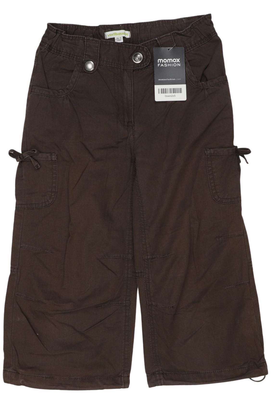 

vertbaudet Mädchen Stoffhose, braun, Gr. 128