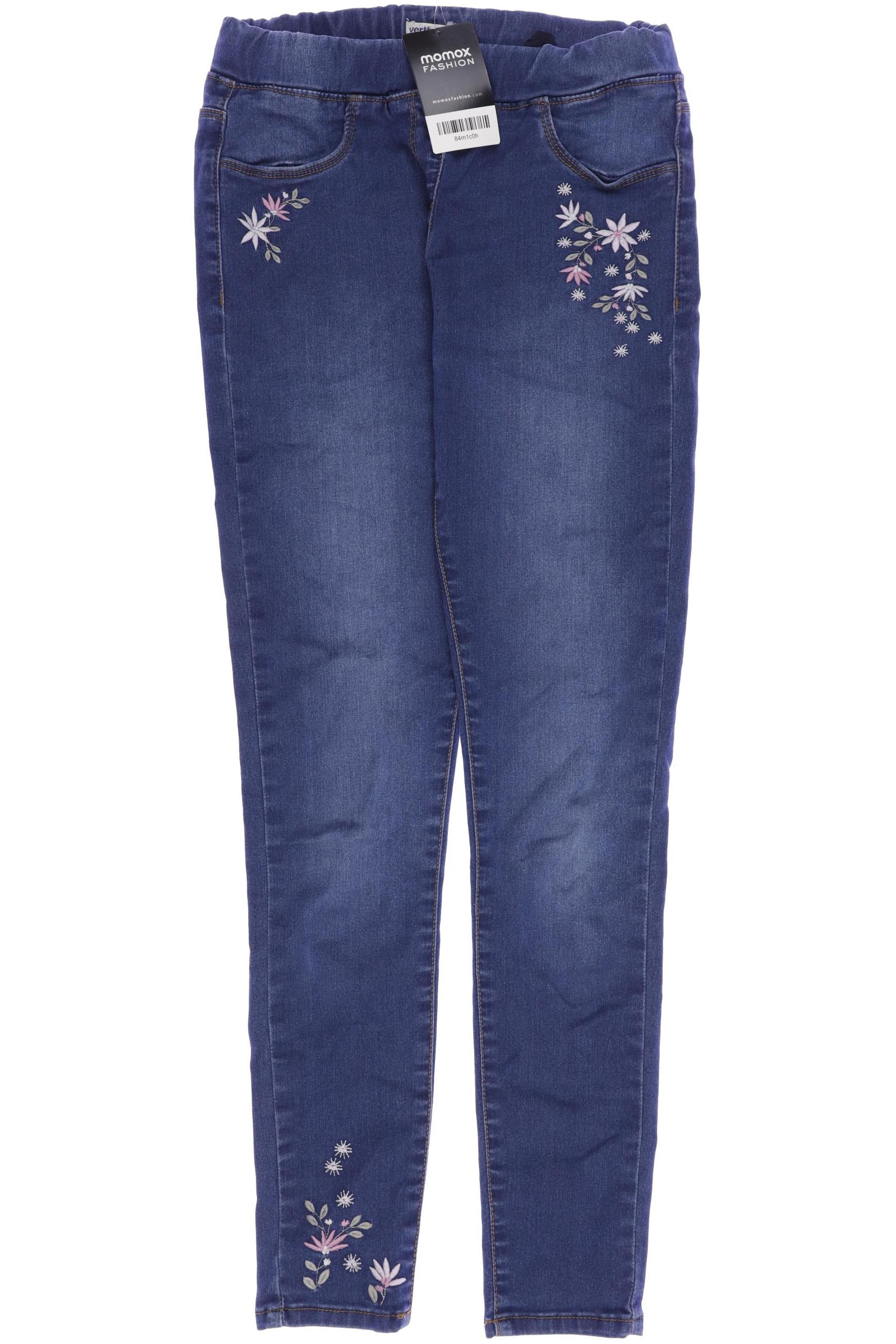 

vertbaudet Damen Stoffhose, marineblau, Gr. 152