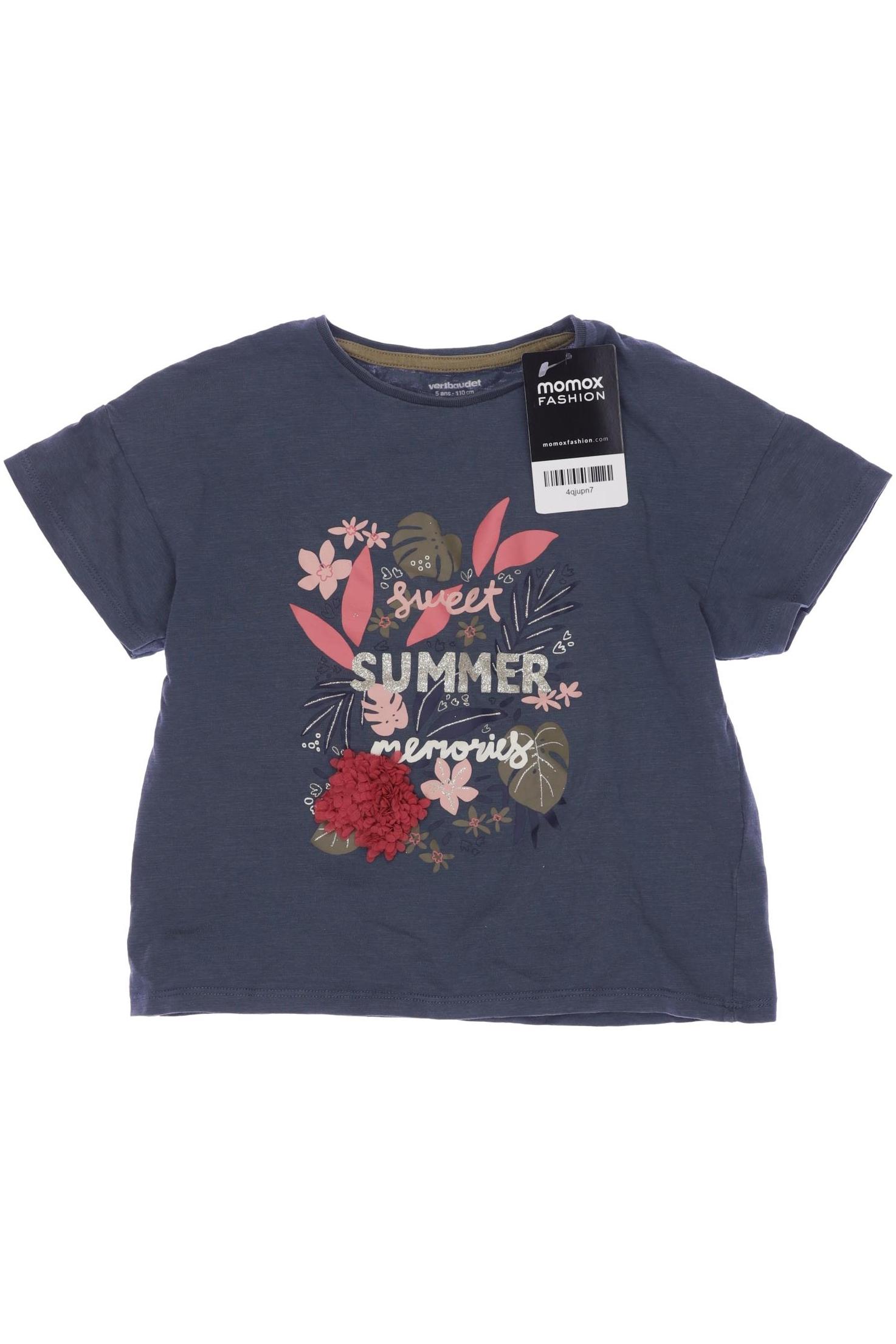 

vertbaudet Damen T-Shirt, marineblau, Gr. 110
