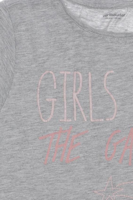 Thumbnail - vertbaudet Mädchen T-Shirt, grau, Gr. 134