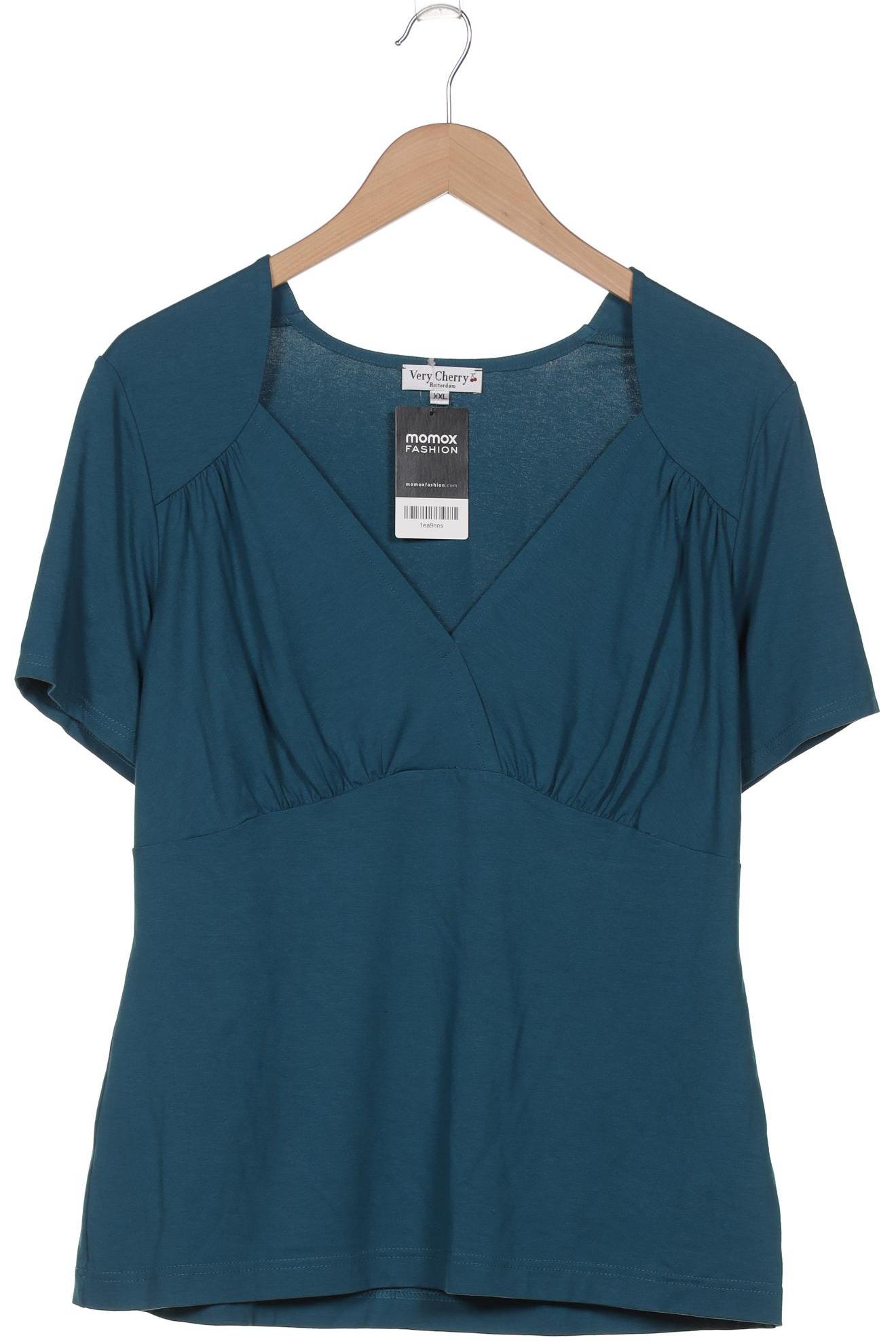 

Very Cherry Damen T-Shirt, blau, Gr. 46