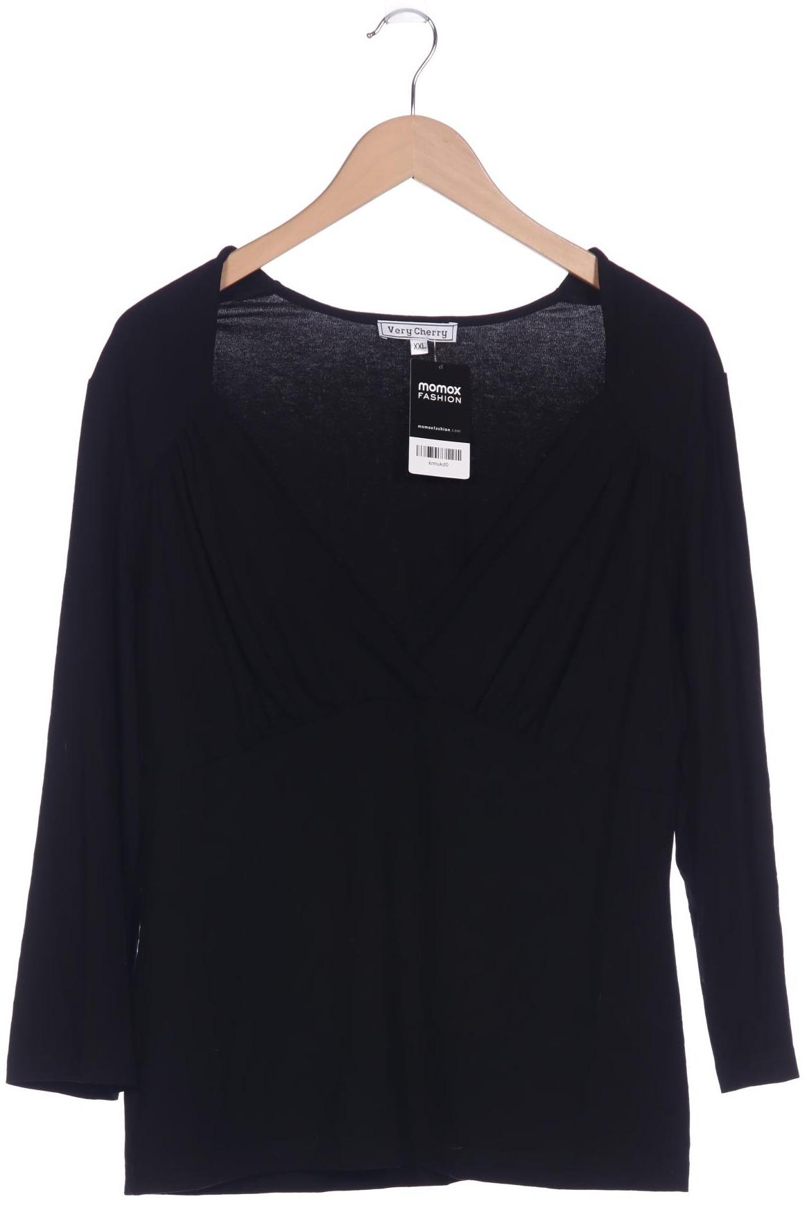 

Very Cherry Damen Langarmshirt, schwarz, Gr. 46
