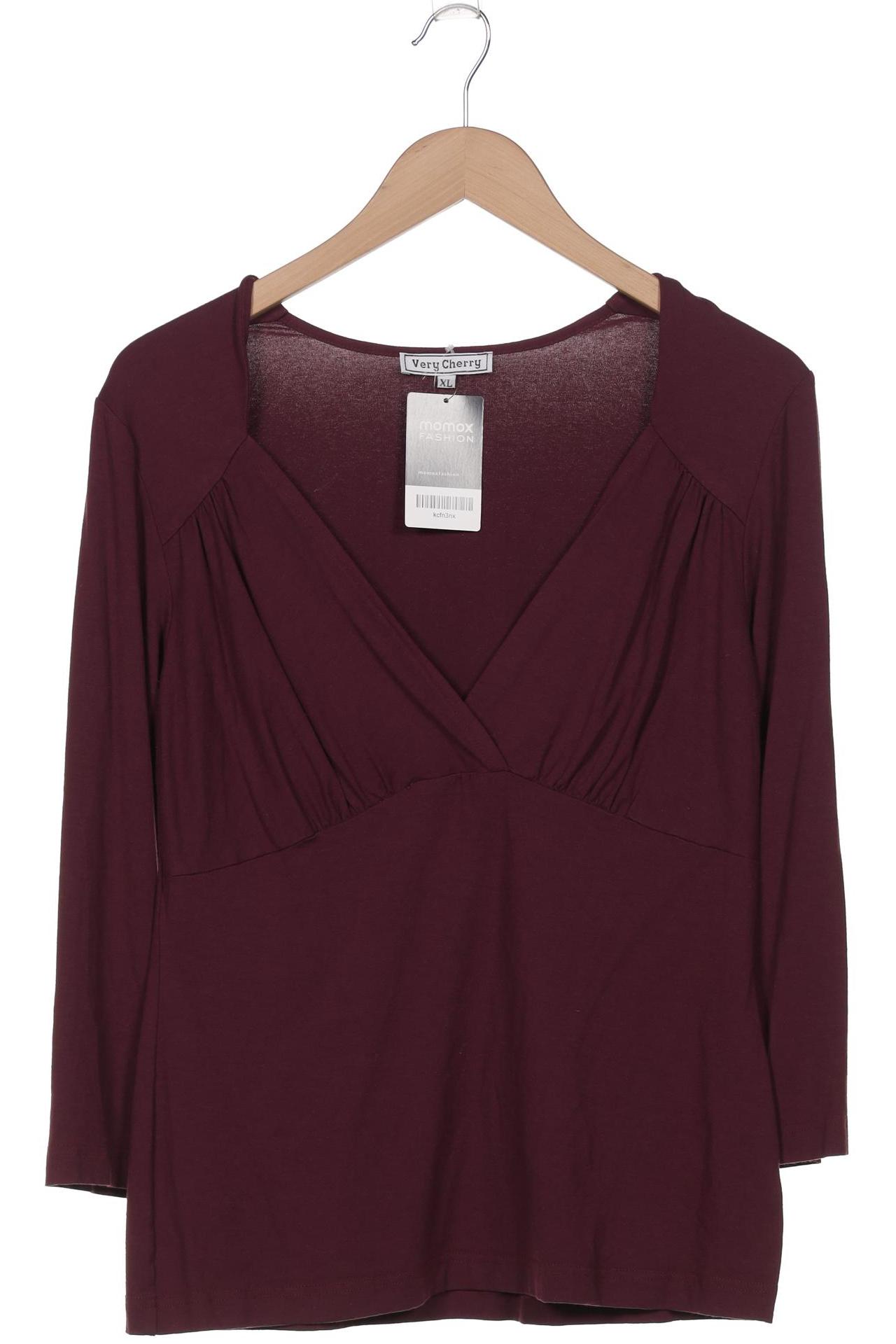 

Very Cherry Damen Langarmshirt, bordeaux, Gr. 44