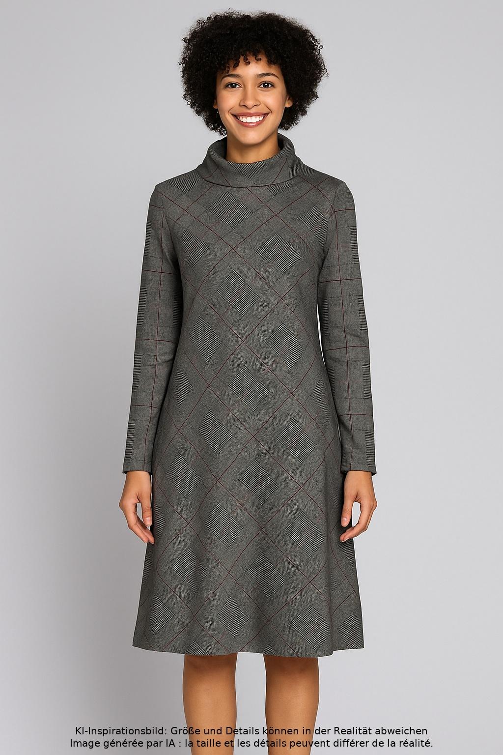 

Vetono Damen Kleid, grau, Gr. 10