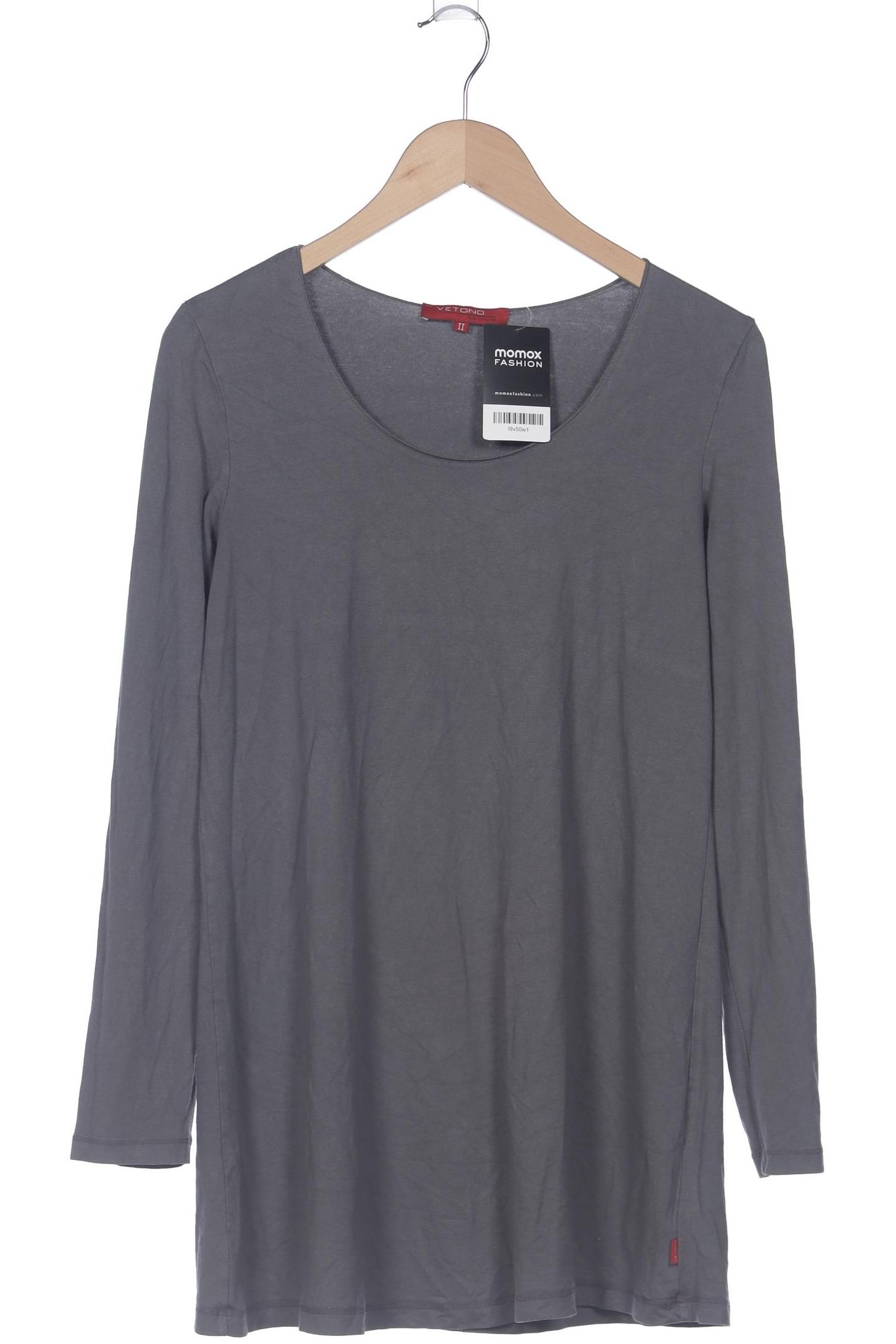 

Vetono Damen Langarmshirt, grau, Gr. 10
