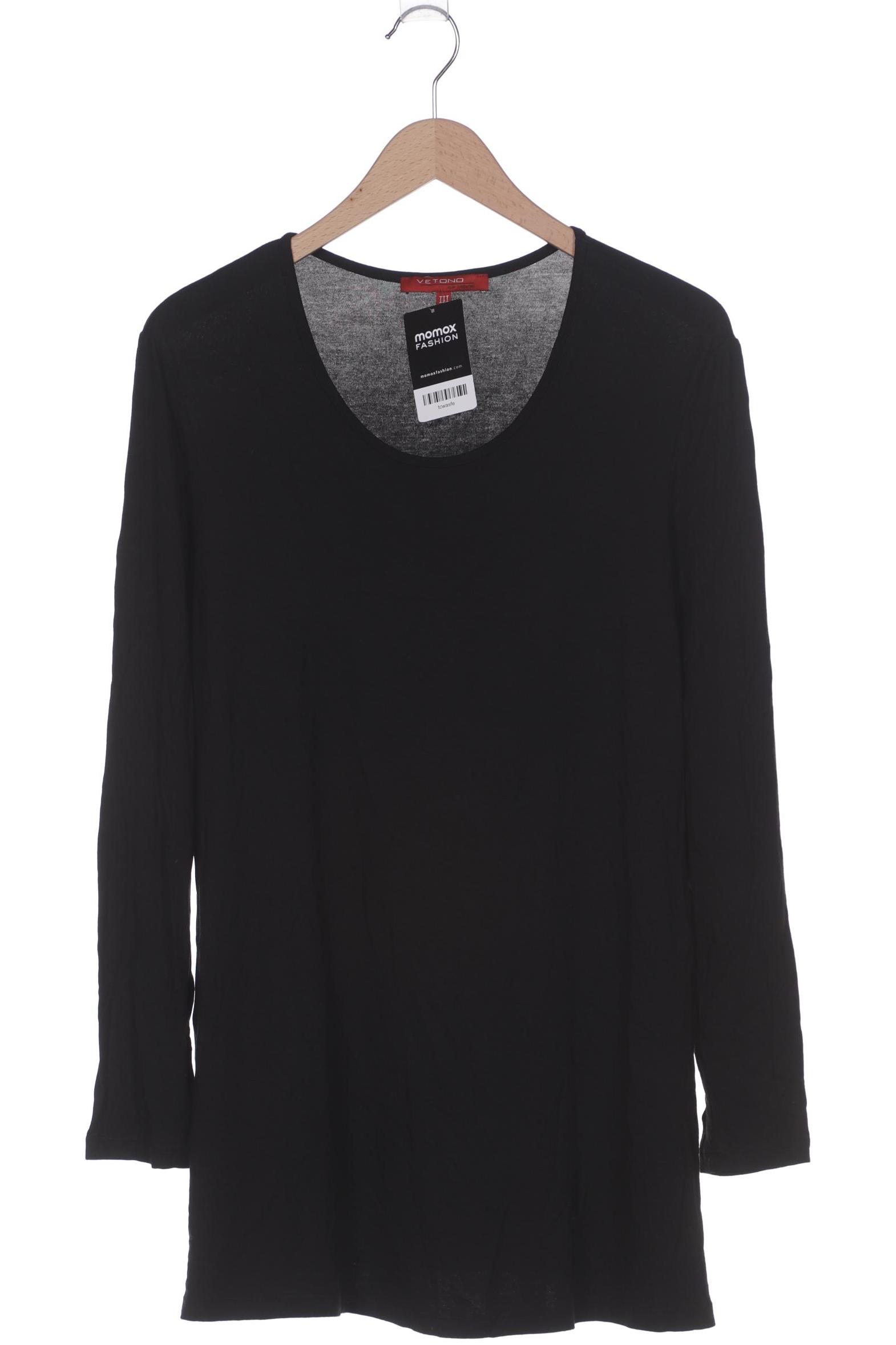 

Vetono Damen Langarmshirt, schwarz, Gr. 12