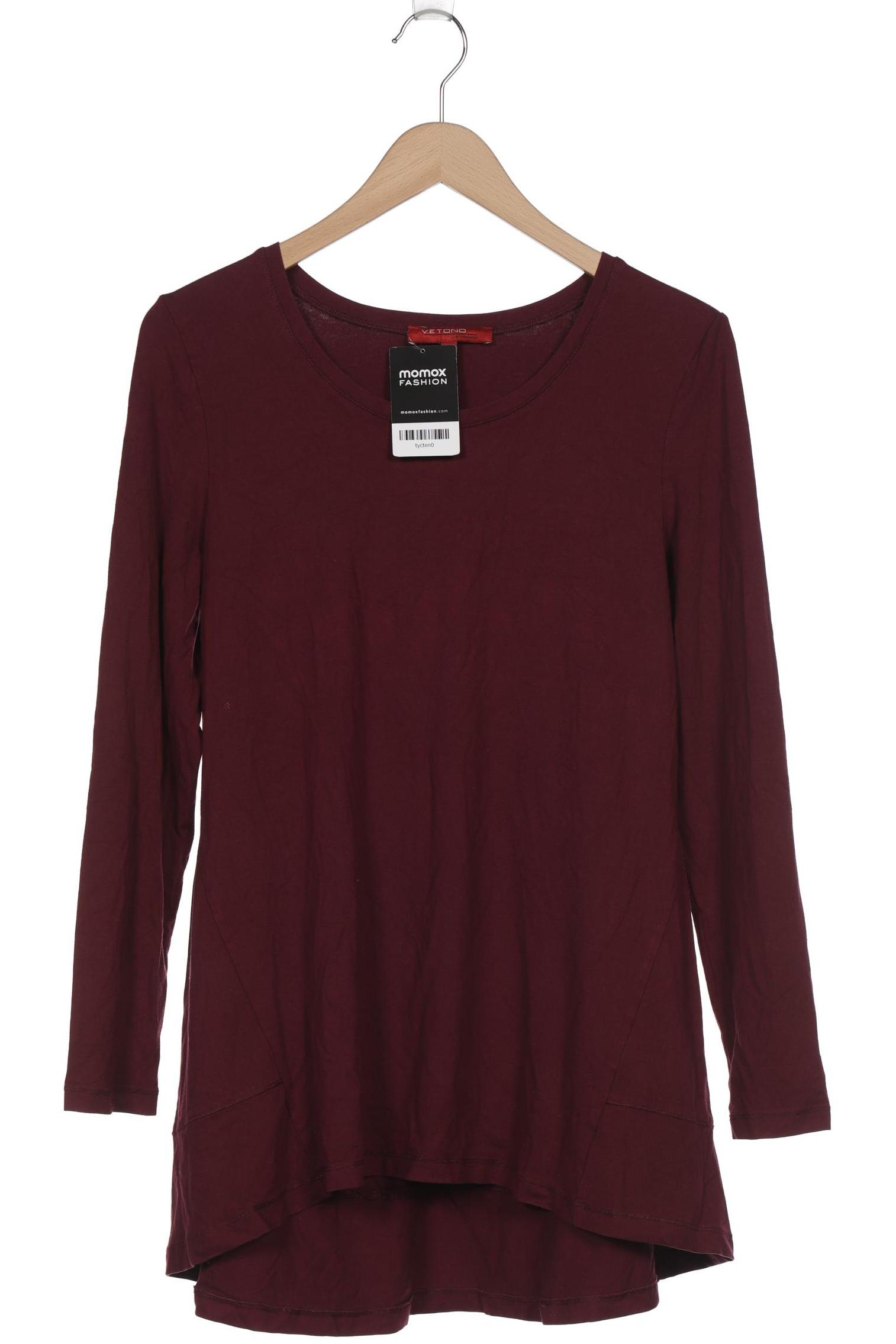 

Vetono Damen Langarmshirt, bordeaux, Gr. 12