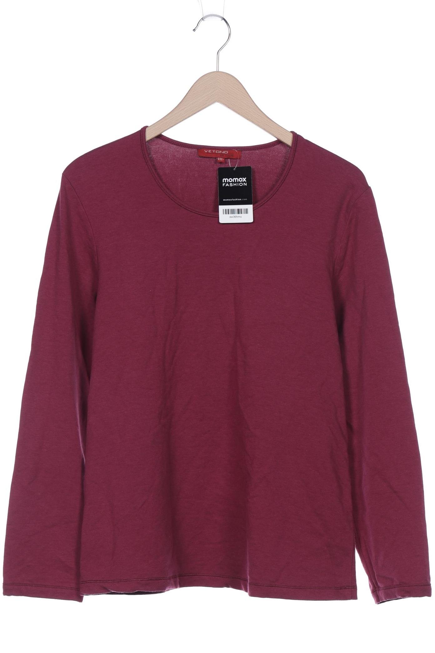 

Vetono Damen Langarmshirt, bordeaux, Gr. 44