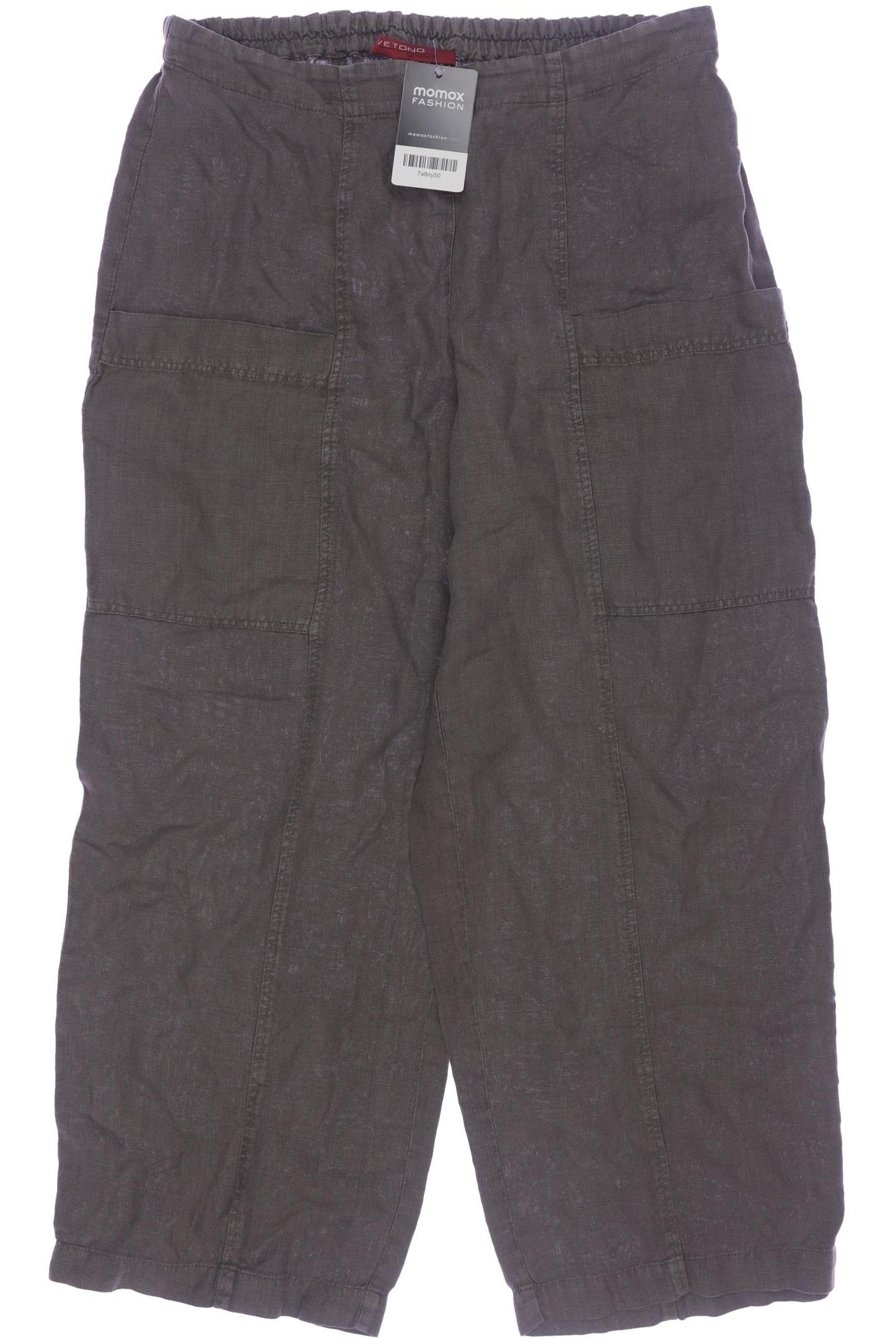 

Vetono Damen Stoffhose, braun, Gr. 10
