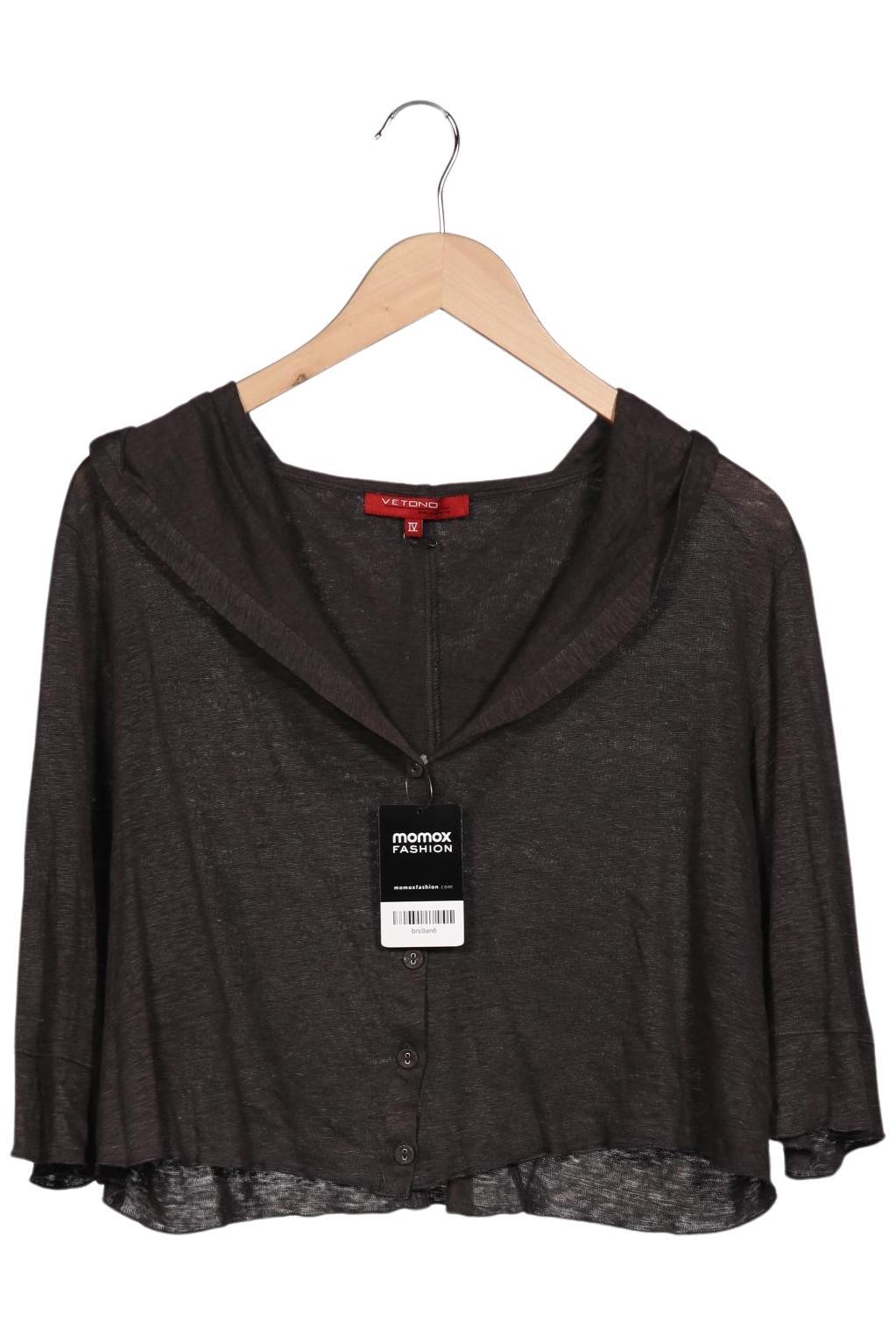 

Vetono Damen Strickjacke, grau, Gr. 14