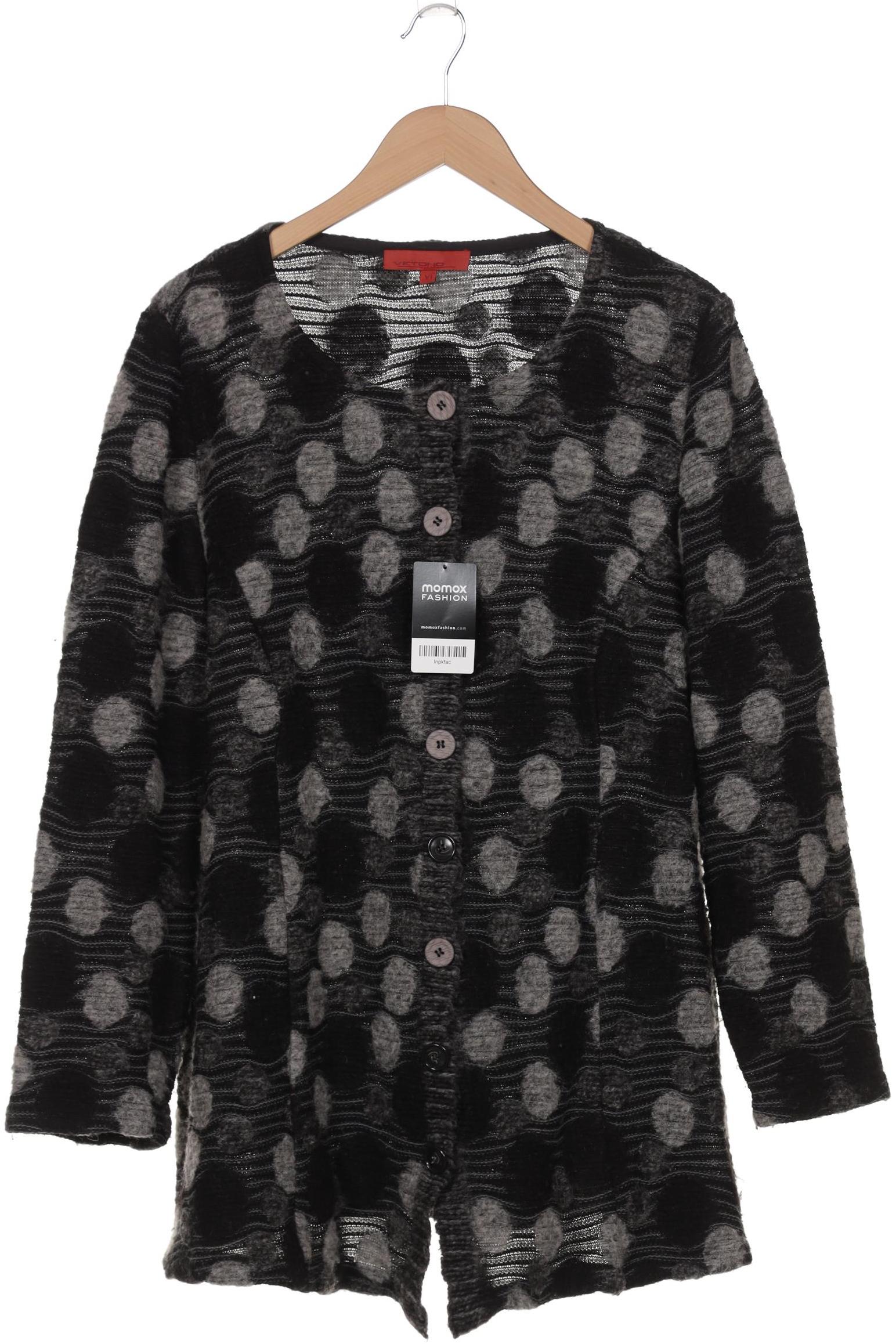

Vetono Damen Strickjacke, schwarz, Gr. 18