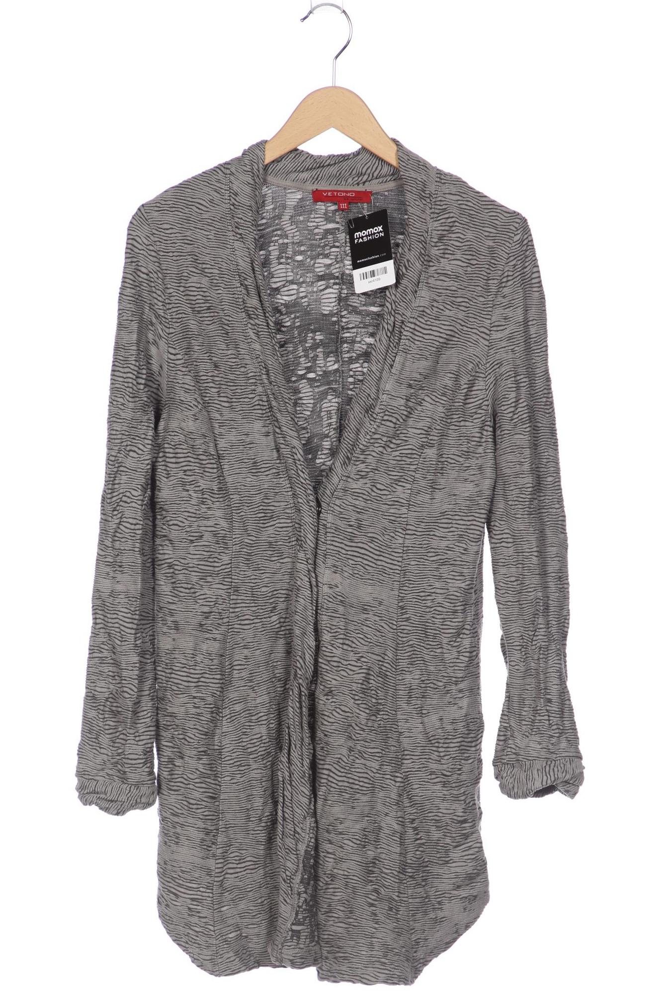 

Vetono Damen Strickjacke, grau