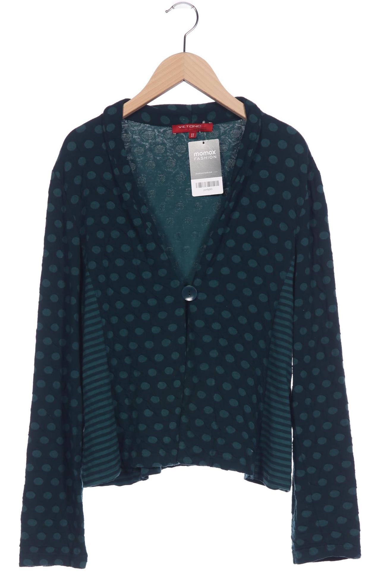 

Vetono Damen Strickjacke, türkis, Gr. 10