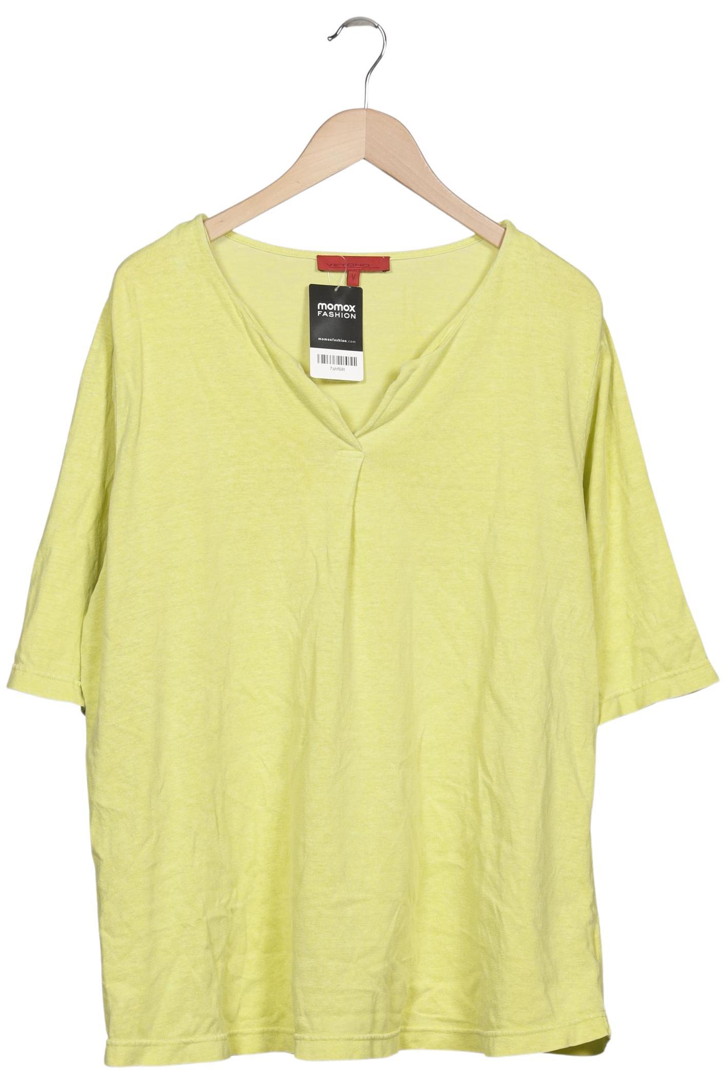 

Vetono Damen T-Shirt, gelb, Gr. 48
