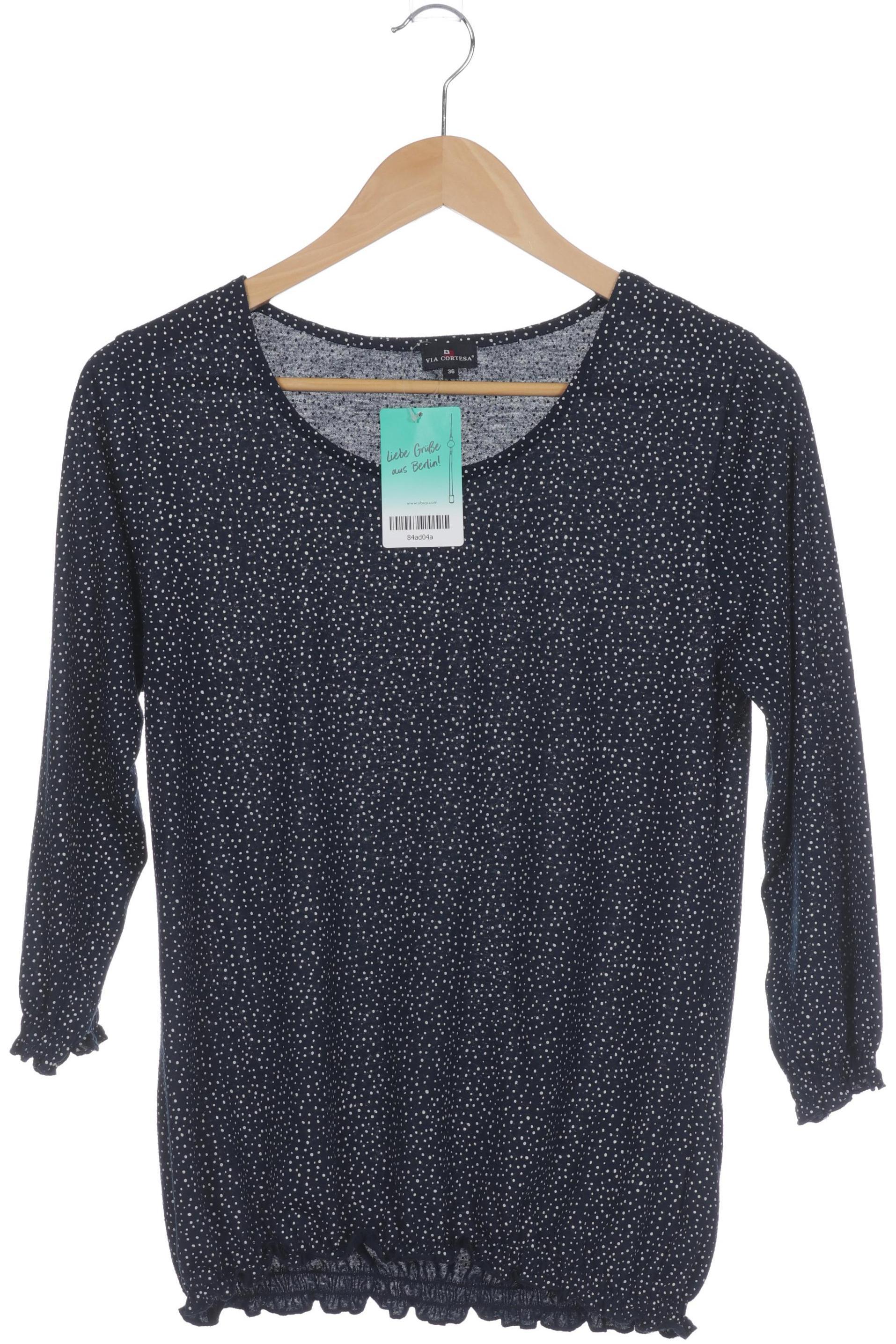 

Via Cortesa Damen Bluse, blau, Gr. 36