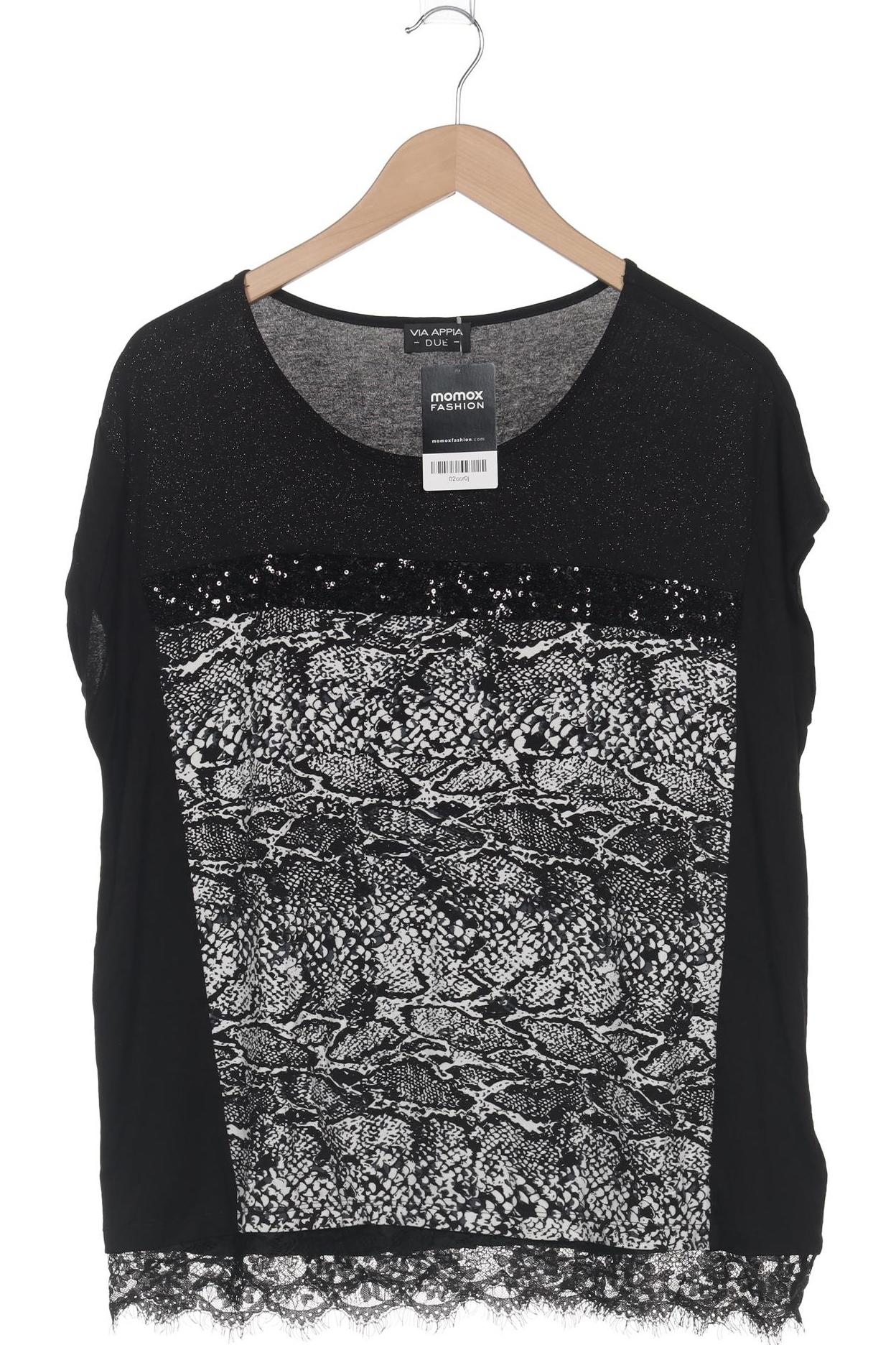 

VIA Appia DUE Damen T-Shirt, schwarz, Gr. 42