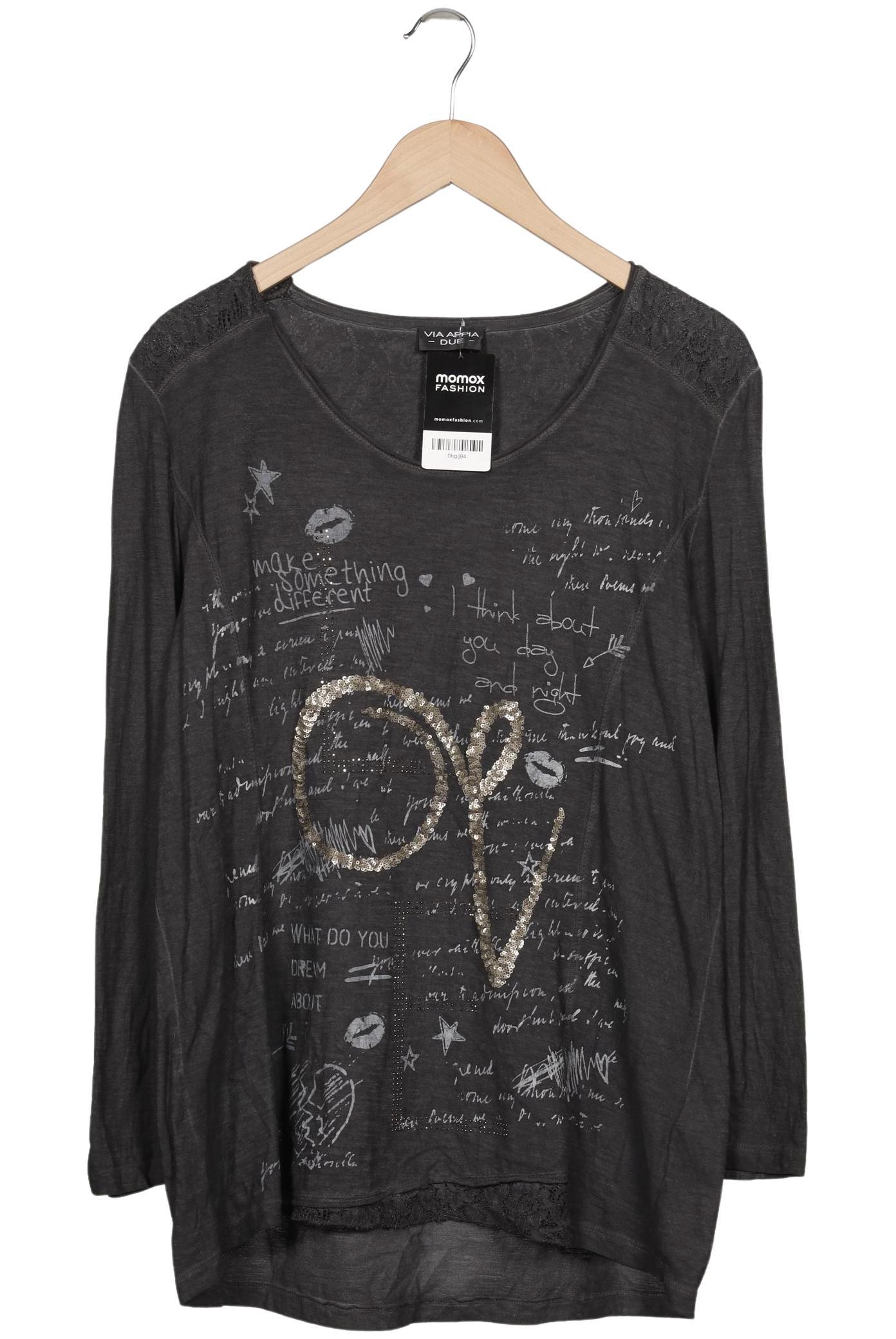 

VIA Appia DUE Damen Langarmshirt, grau, Gr. 46