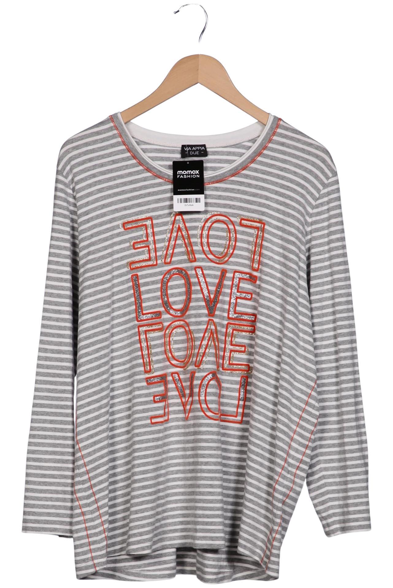 

VIA Appia DUE Damen Langarmshirt, grau, Gr. 50